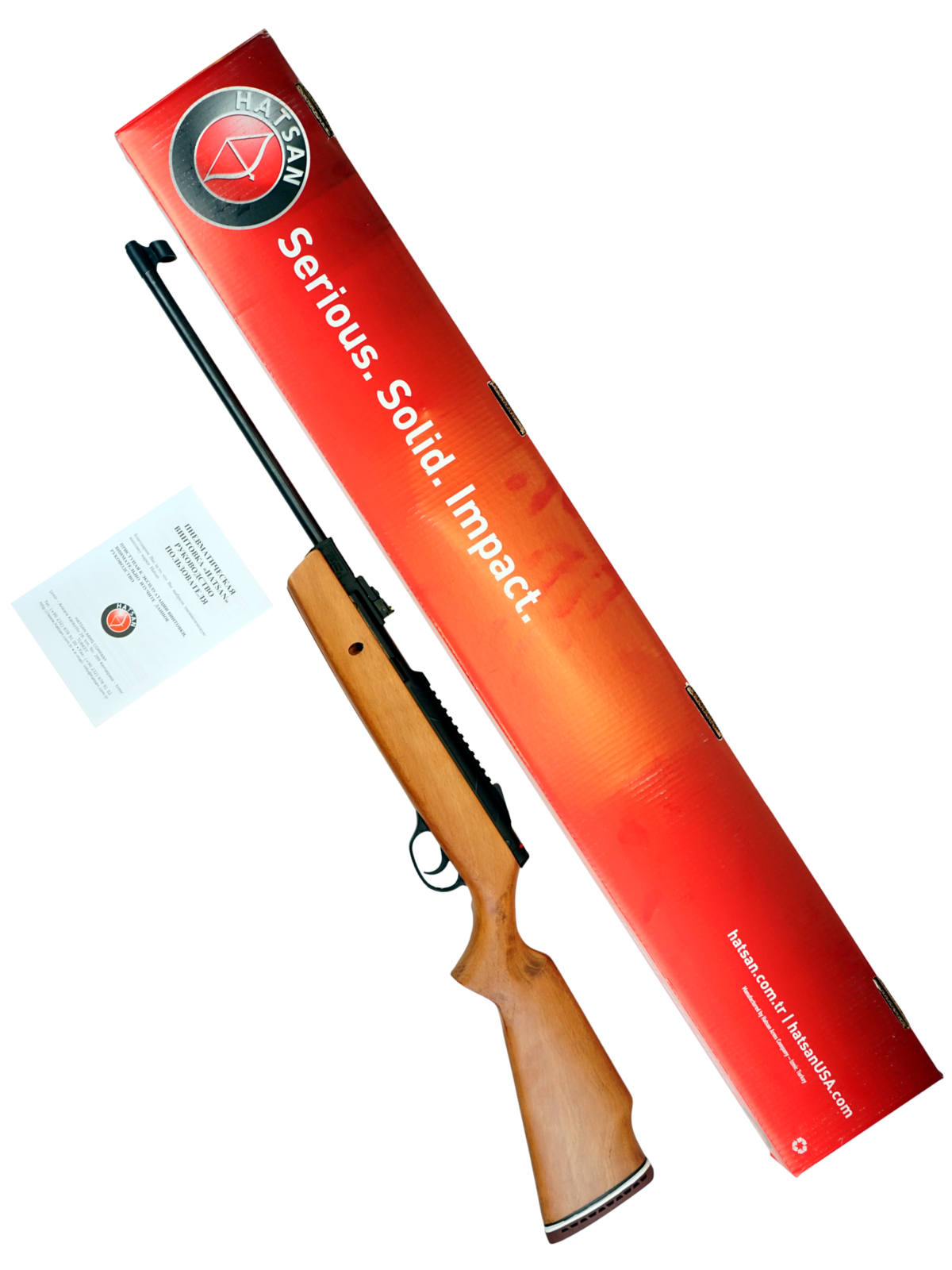 Винтовка пневматическая Hatsan Striker Alpha W 3 Дж. Кал. 4,5мм (переломка. Дерево)