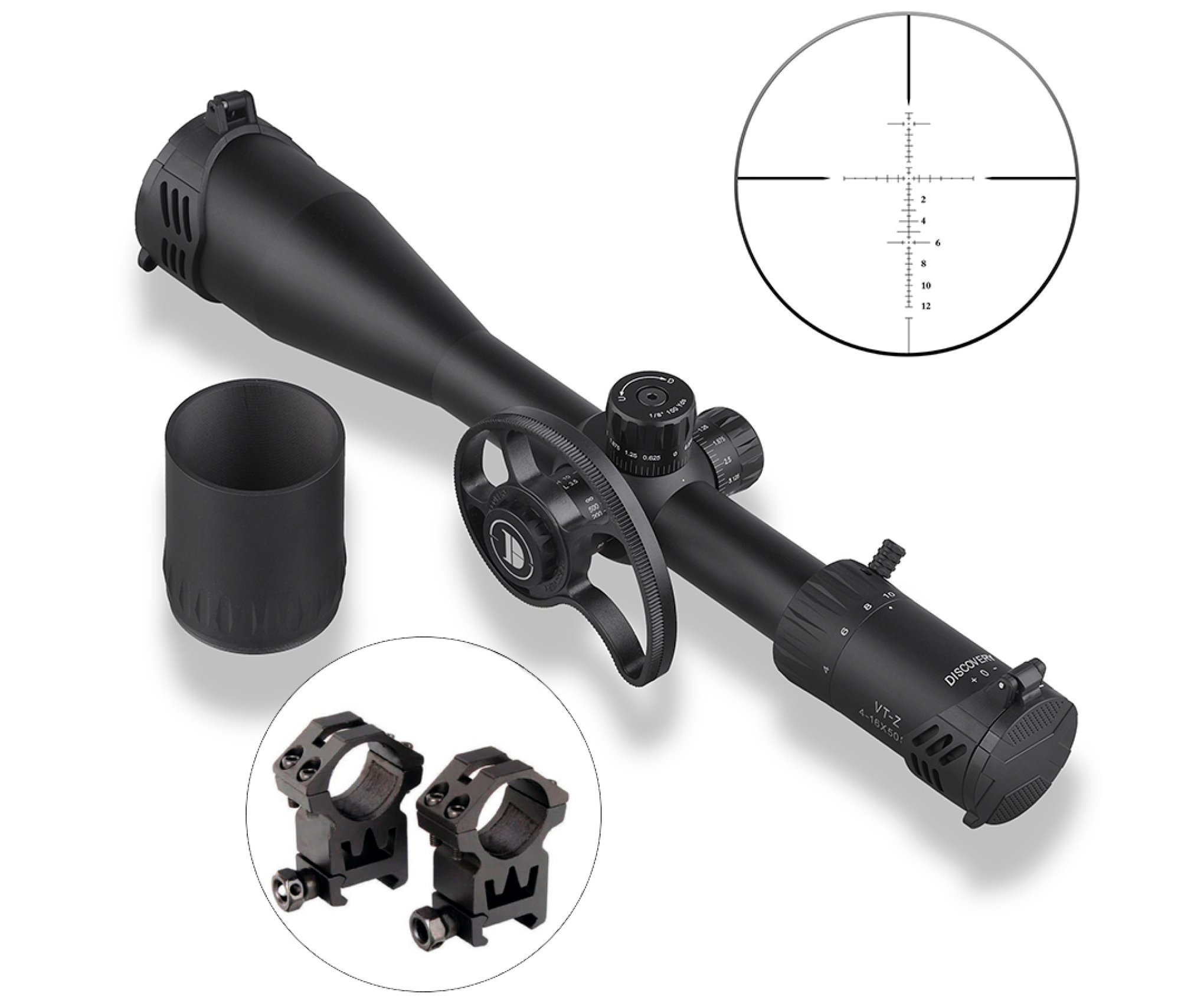 Оптический прицел Discovery VT-Z 4-16x50SF FFP, 30 мм, на Weaver
