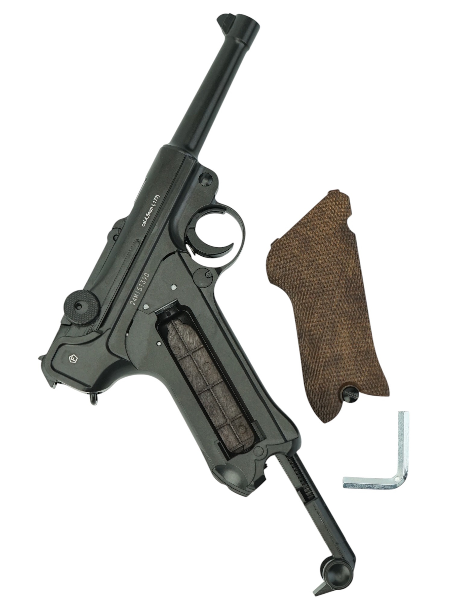 Пневматический пистолет Borner P08 Blowback (Parabellum) 4.5 мм