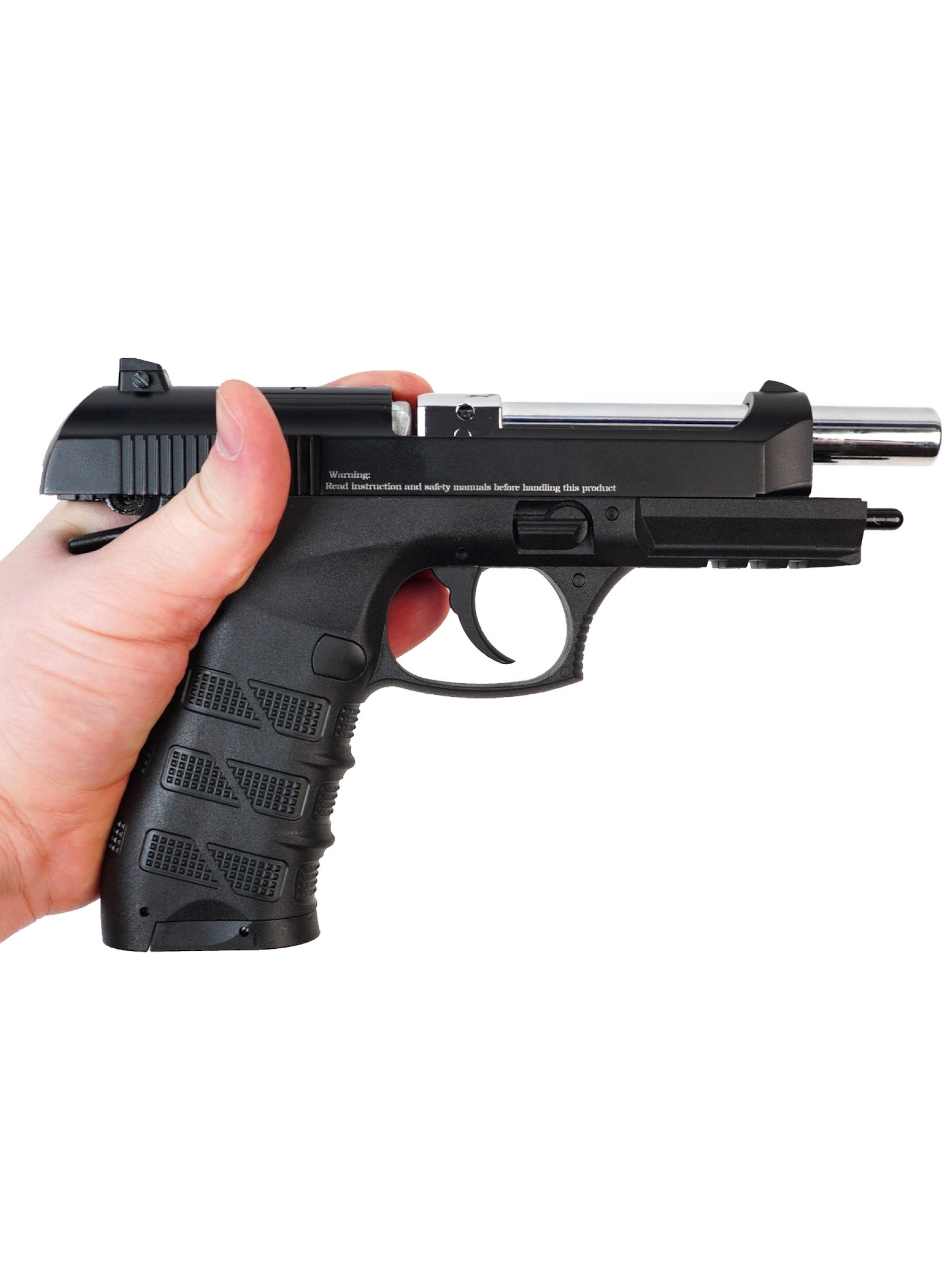 Пистолет пневм. EKOL ES P92 B Black, (металл) (Blowback) кал. 4,5 мм, 3 Дж