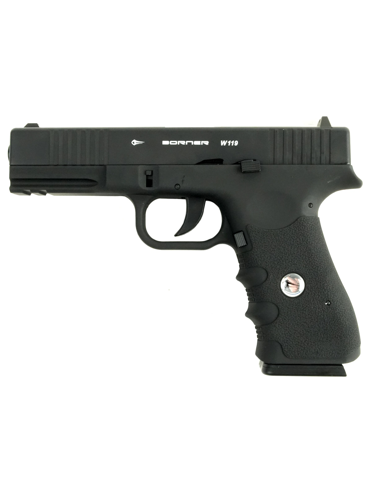 Пистолет пневм. BORNER W119 (Glock 17), кал. 4,5 мм
