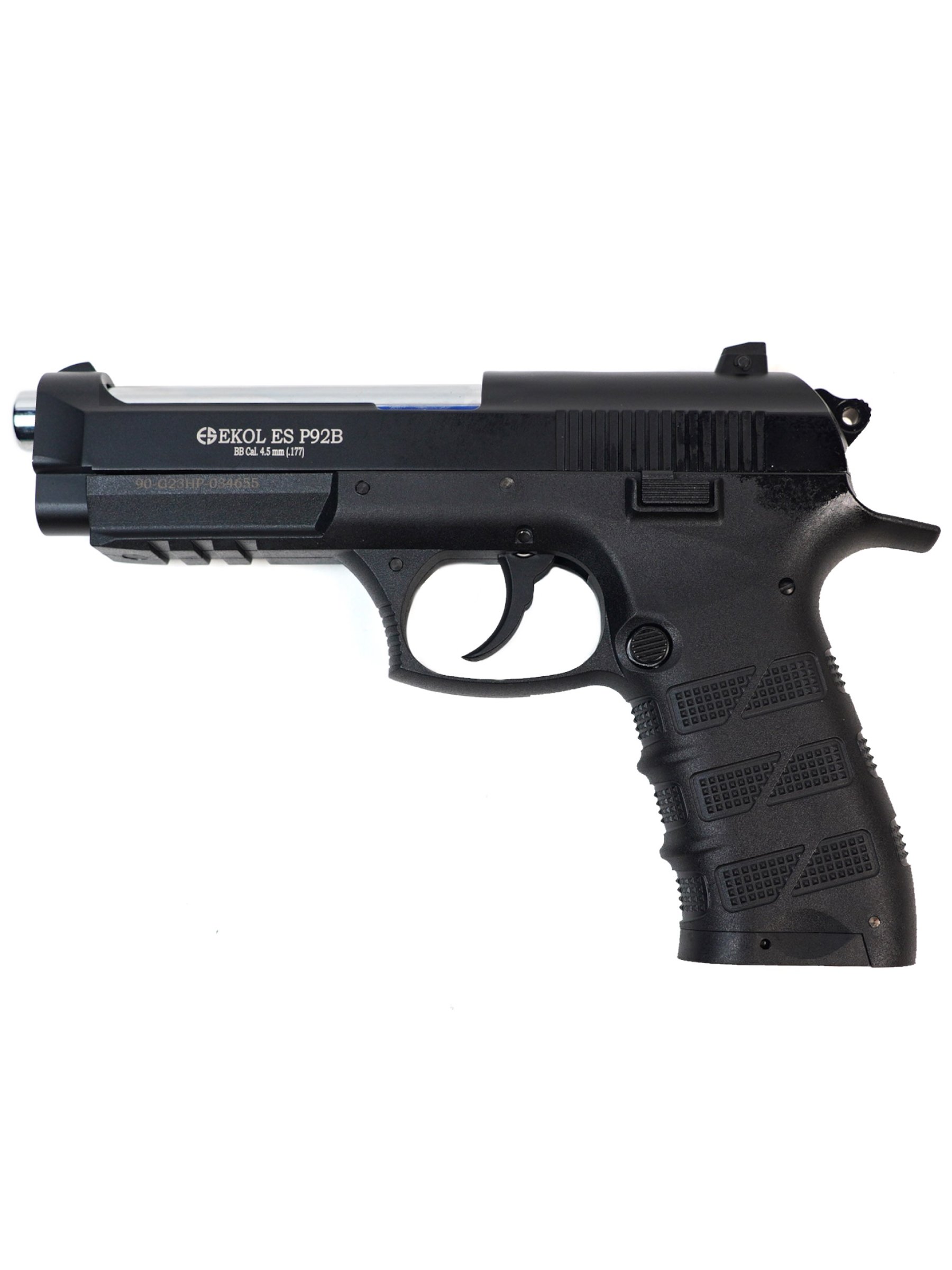 Пистолет пневм. EKOL ES P92 B Black, (металл) (Blowback) кал. 4,5 мм, 3 Дж