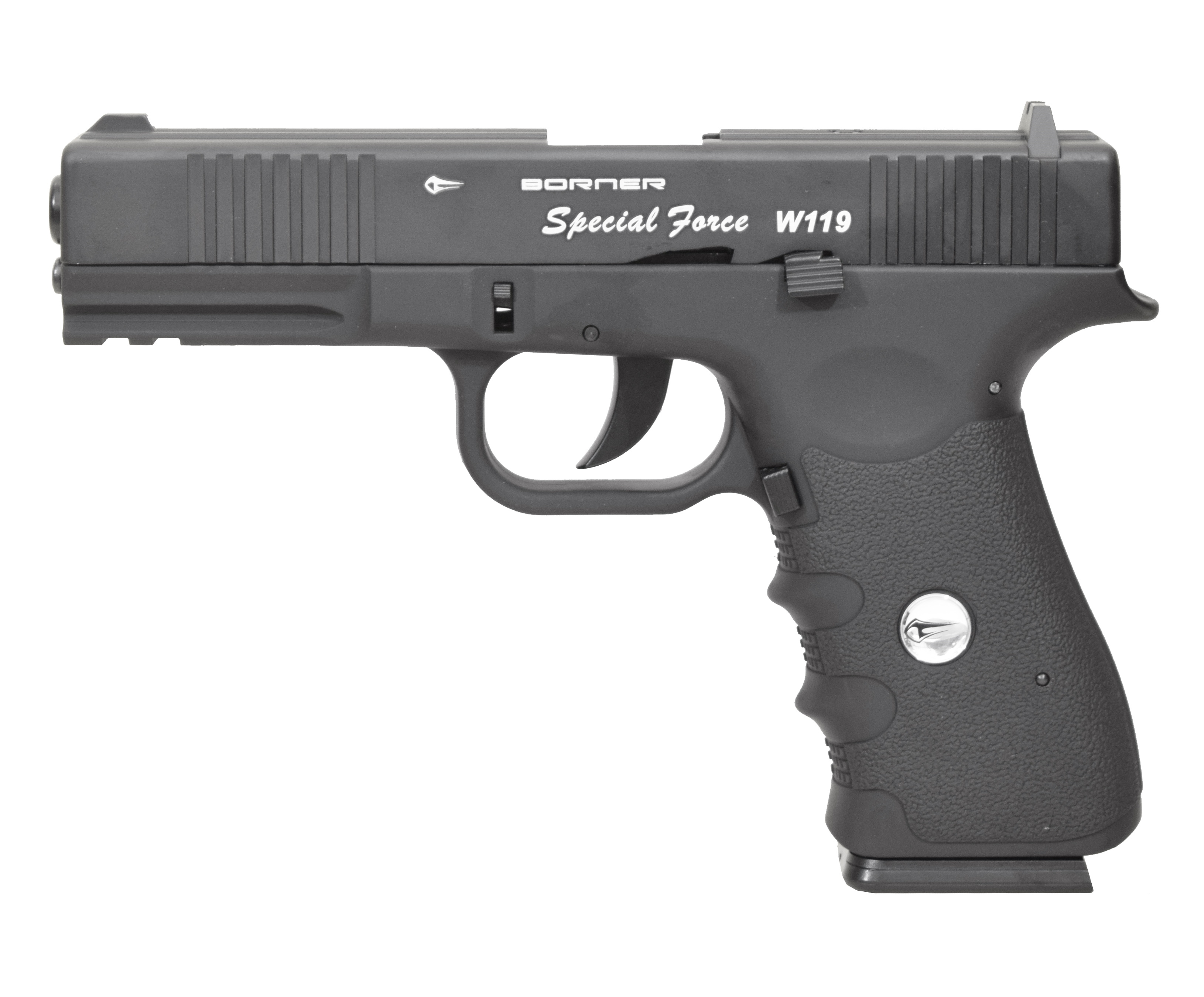 Пистолет пневм. BORNER W119 (Glock 17), кал. 4,5 мм