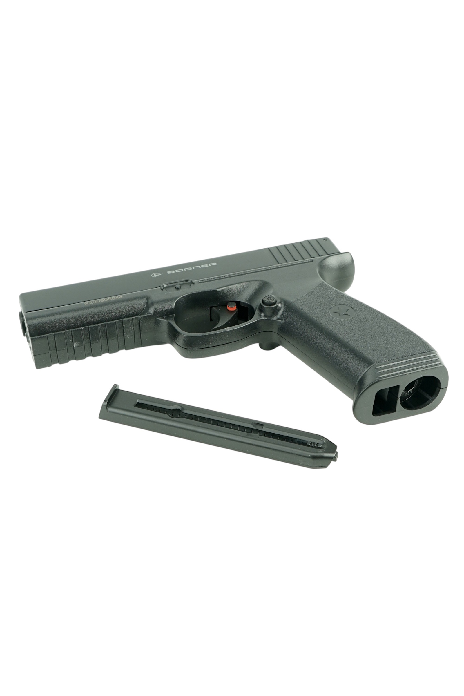 Страйкбольный пистолет Borner 17 (Glock) CO₂, пластик, 6 мм