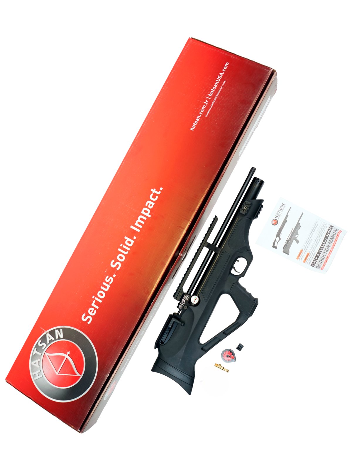 Винтовка пневматическая Hatsan FLASHPUP, cal. 6.35, 3 Дж (РСР, пластик)