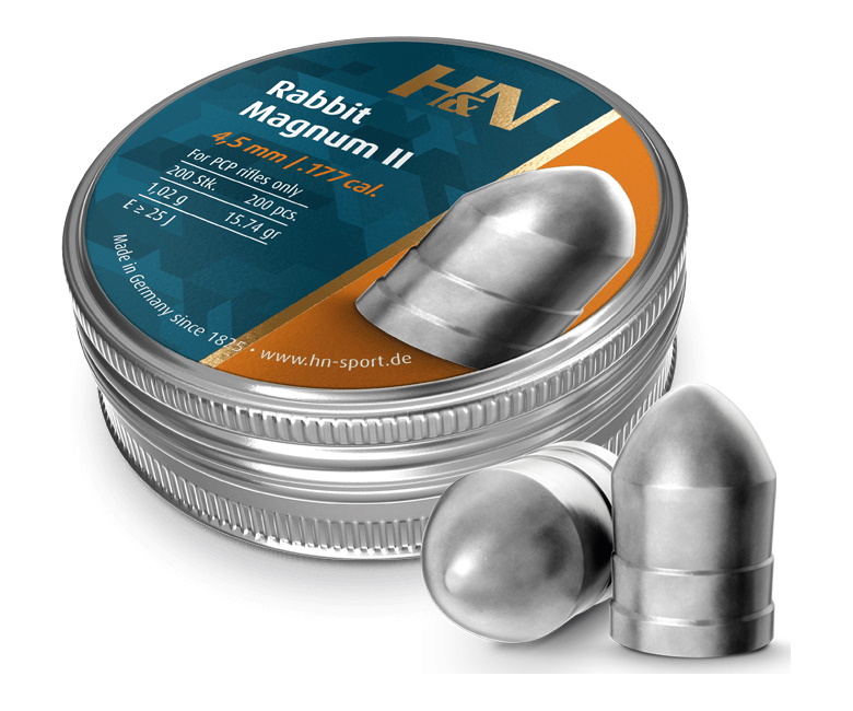 Пули пневматические H&N Rabbit Magnum II 4,5 мм, 1,02 г (200 штук)