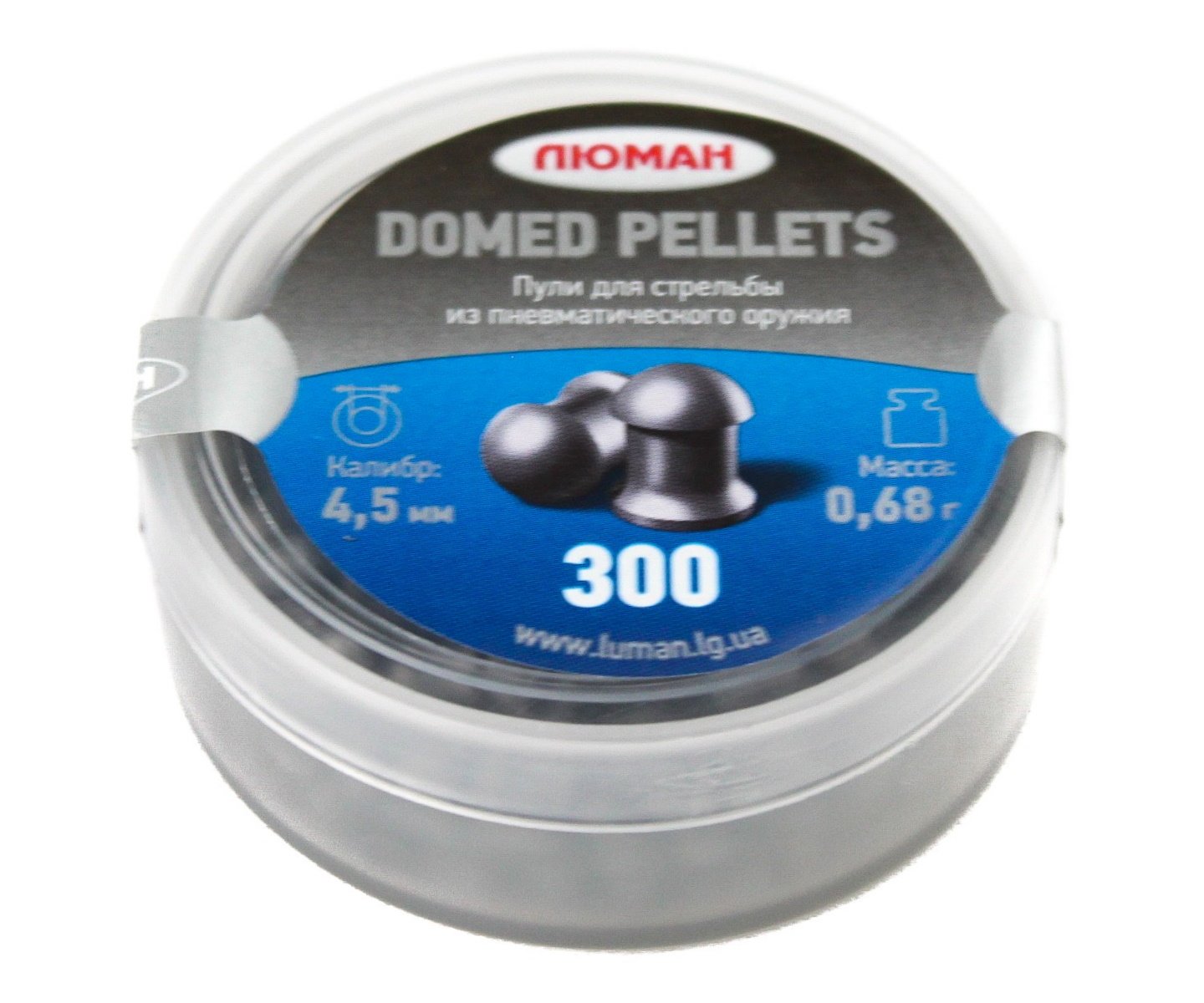 Пули пневматические «Люман» Domed pellets 4,5 мм, 0,68 г (300 штук)