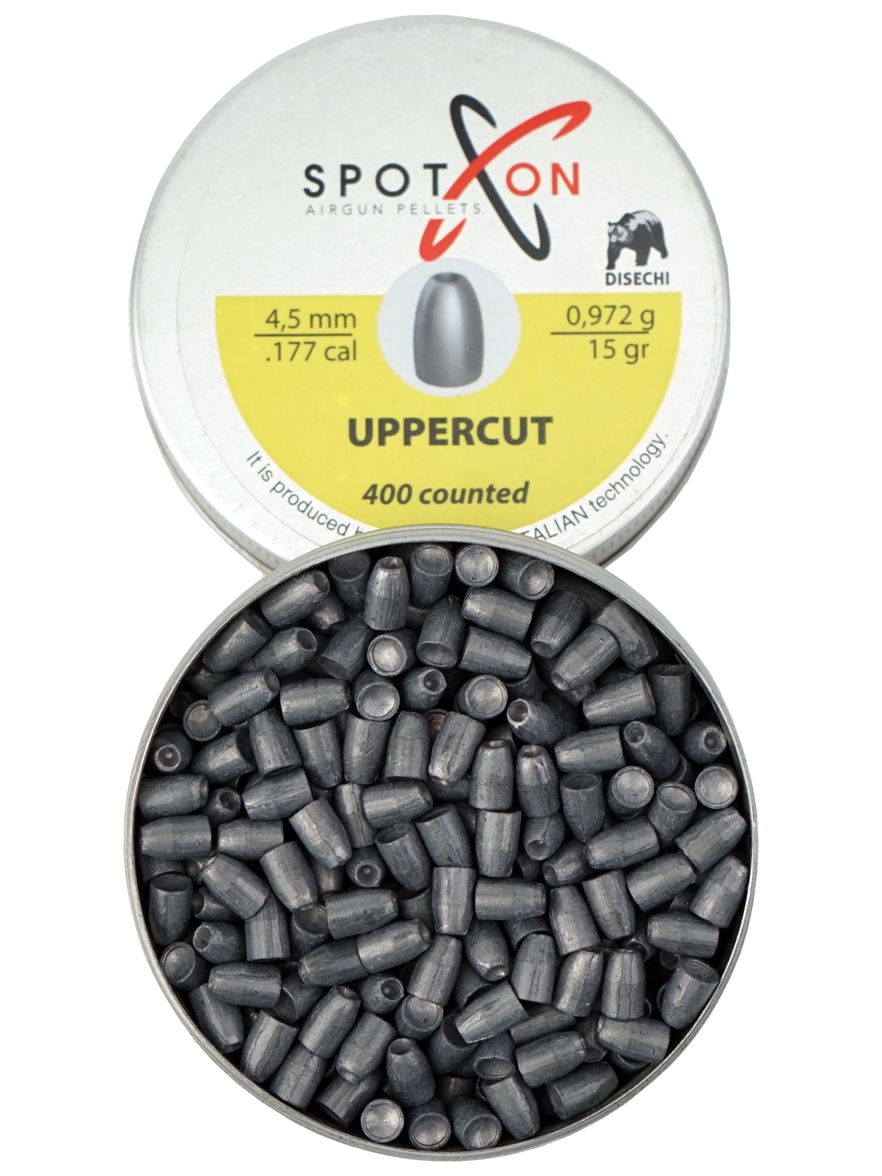 Пули пневматические SPOTON Uppercut 4,5 мм, 0,97 г (400 штук)