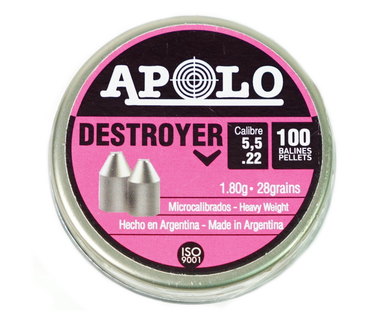 Пули пневматические Apolo Destroyer 5,5 мм, 1,8 г (100 штук)