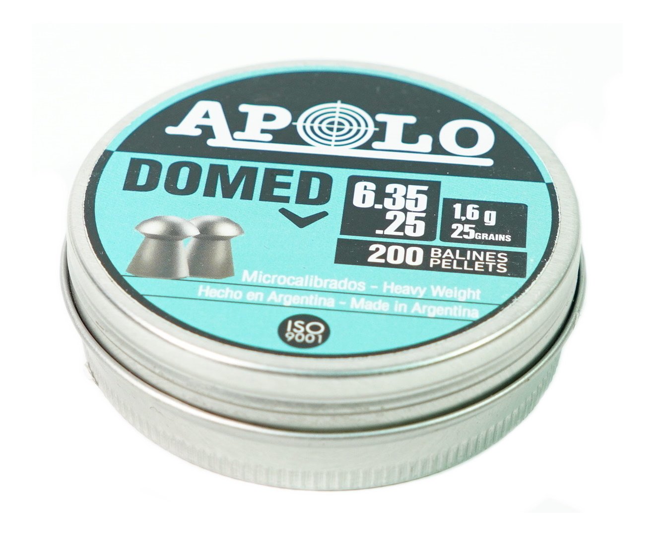 Пули пневматические Apolo Domed 6,35 мм, 1,6 г (200 штук)