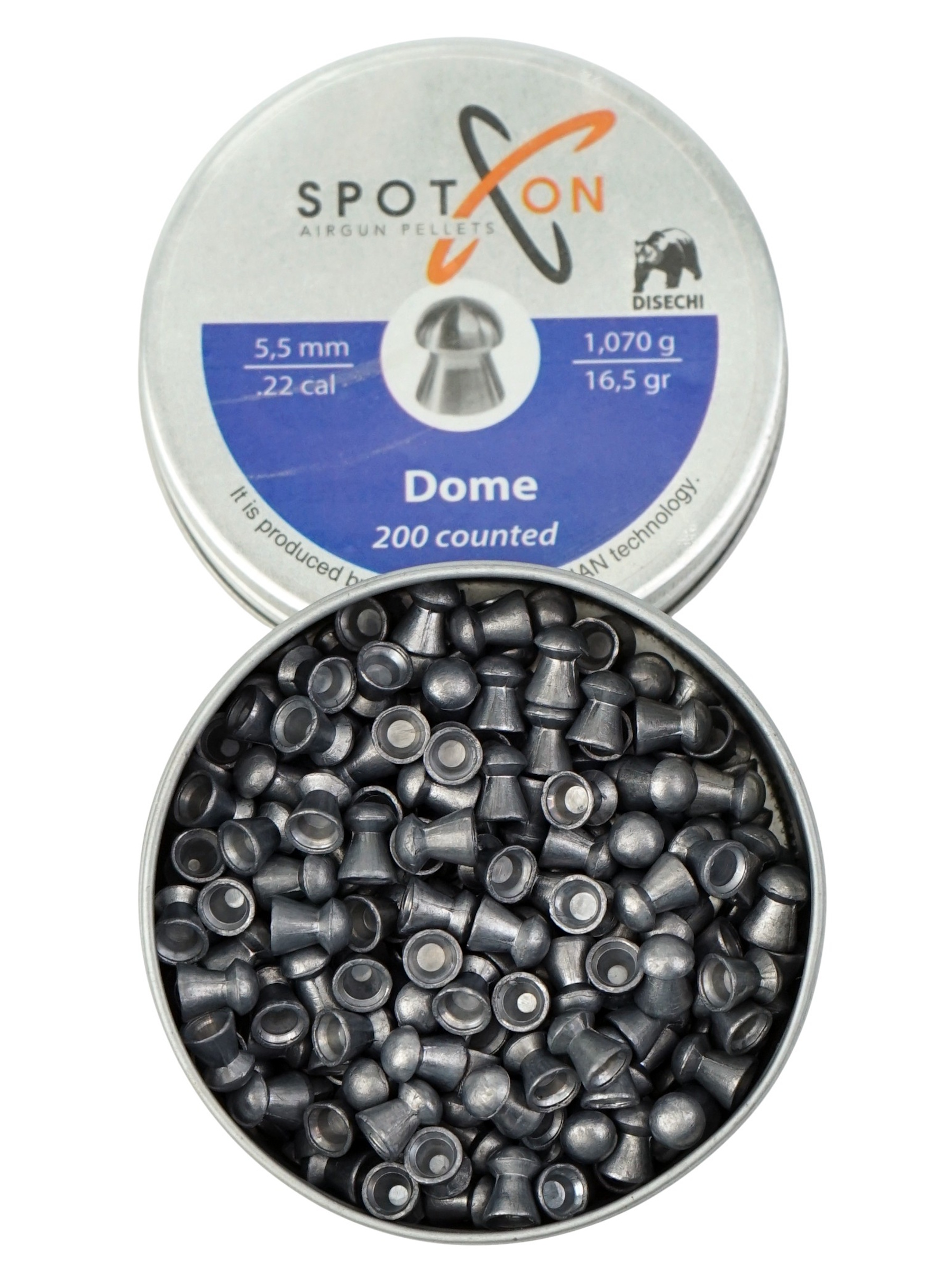 Пули пневматические Spoton Dome 5,5 мм, 1,07 г (200 штук)