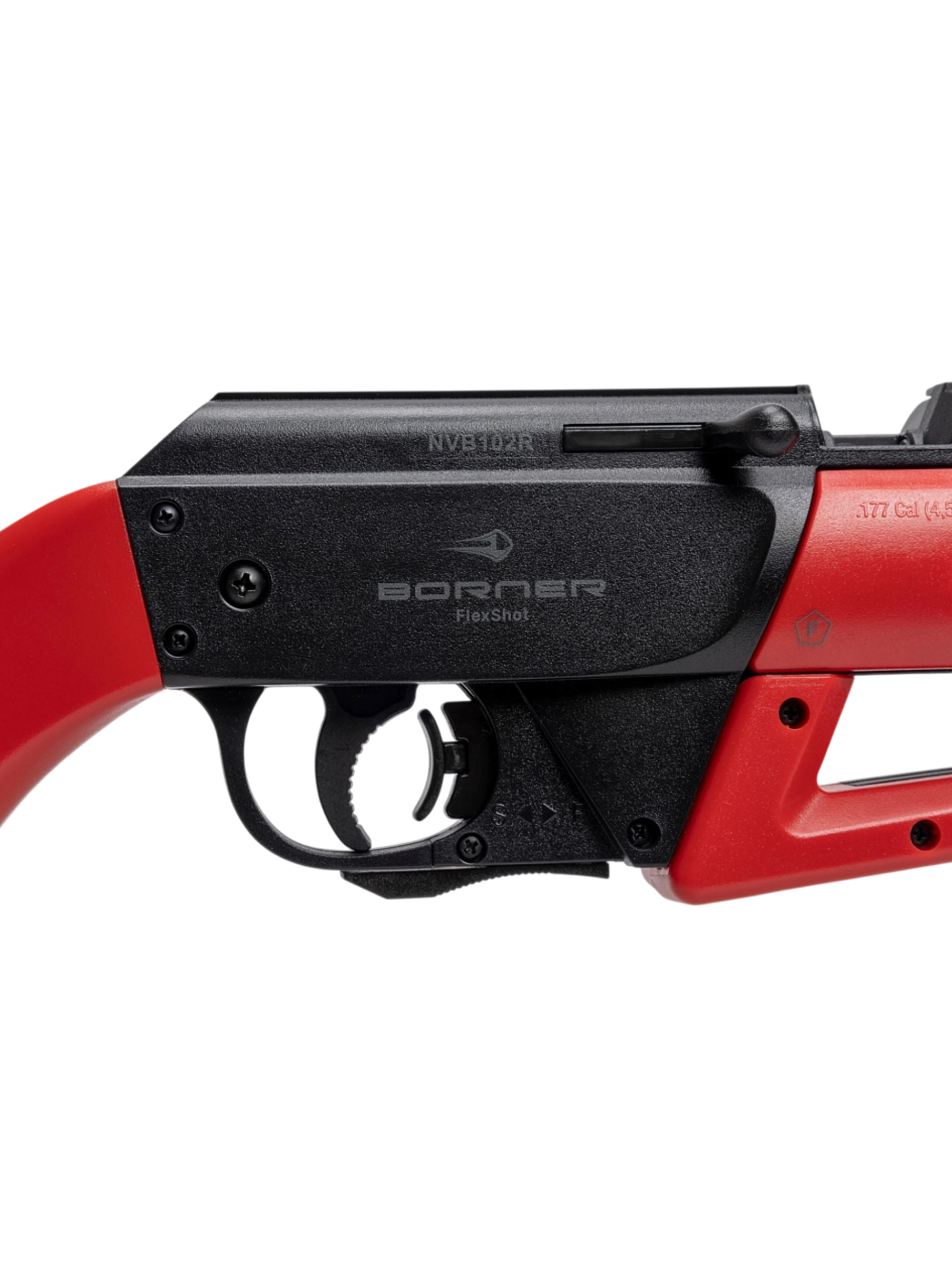 Пневматическая винтовка Borner Flex Shot Multi-Pump, Red (пластик, 3 Дж) 4,5 мм