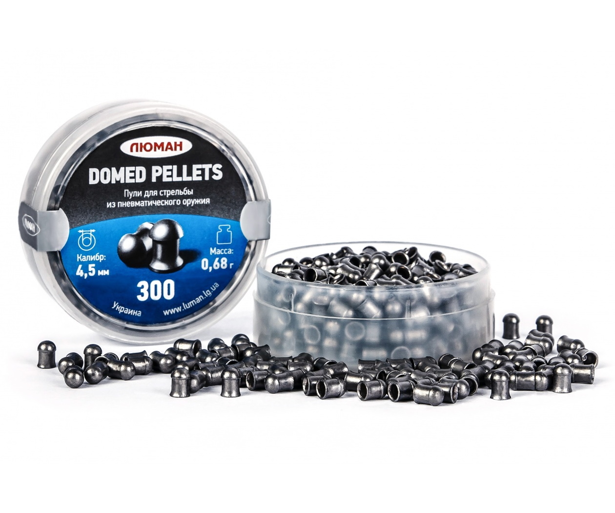 Пули пневматические «Люман» Domed pellets 4,5 мм, 0,68 г (300 штук)