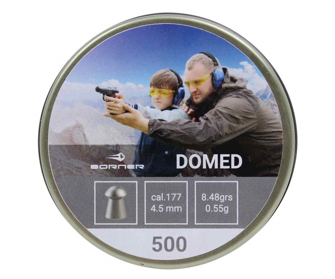 Пули пневматические Borner Domed 4,5 мм, 0,55 г (500 штук)