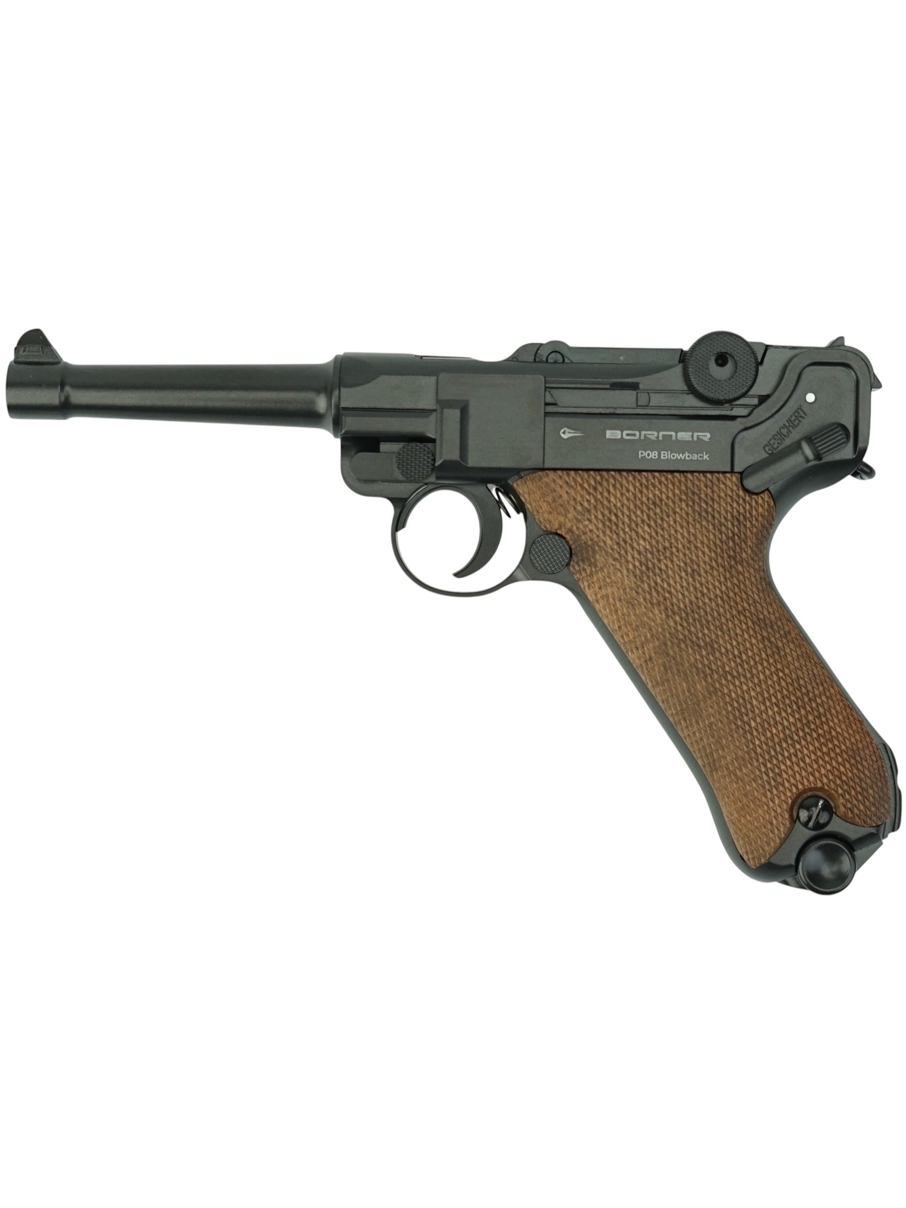 Пневматический пистолет Borner P08 Blowback (Parabellum) 4.5 мм