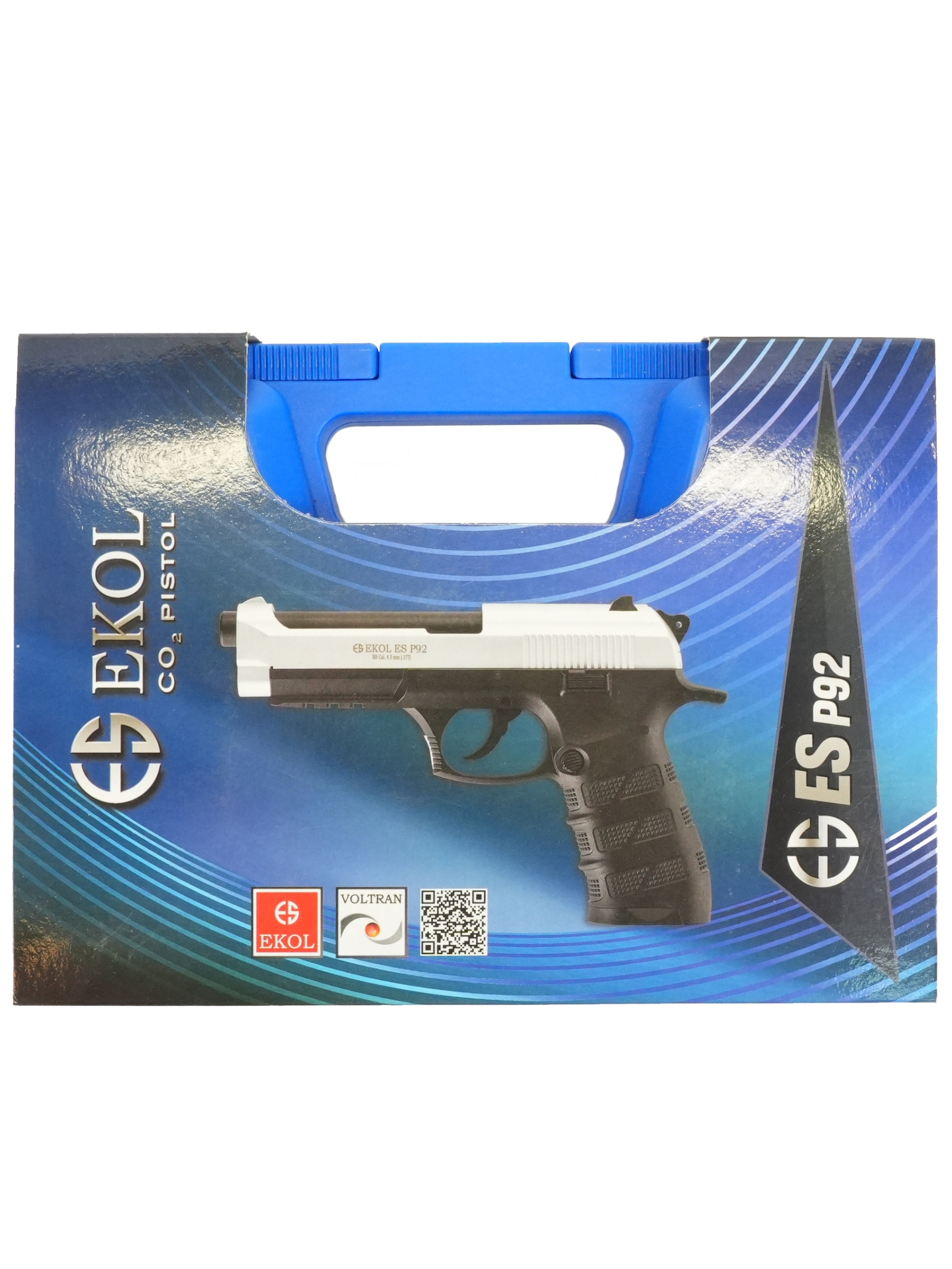 Пистолет пневм. EKOL ES P92 Black, (металл) кал. 4,5 мм, 3 Дж
