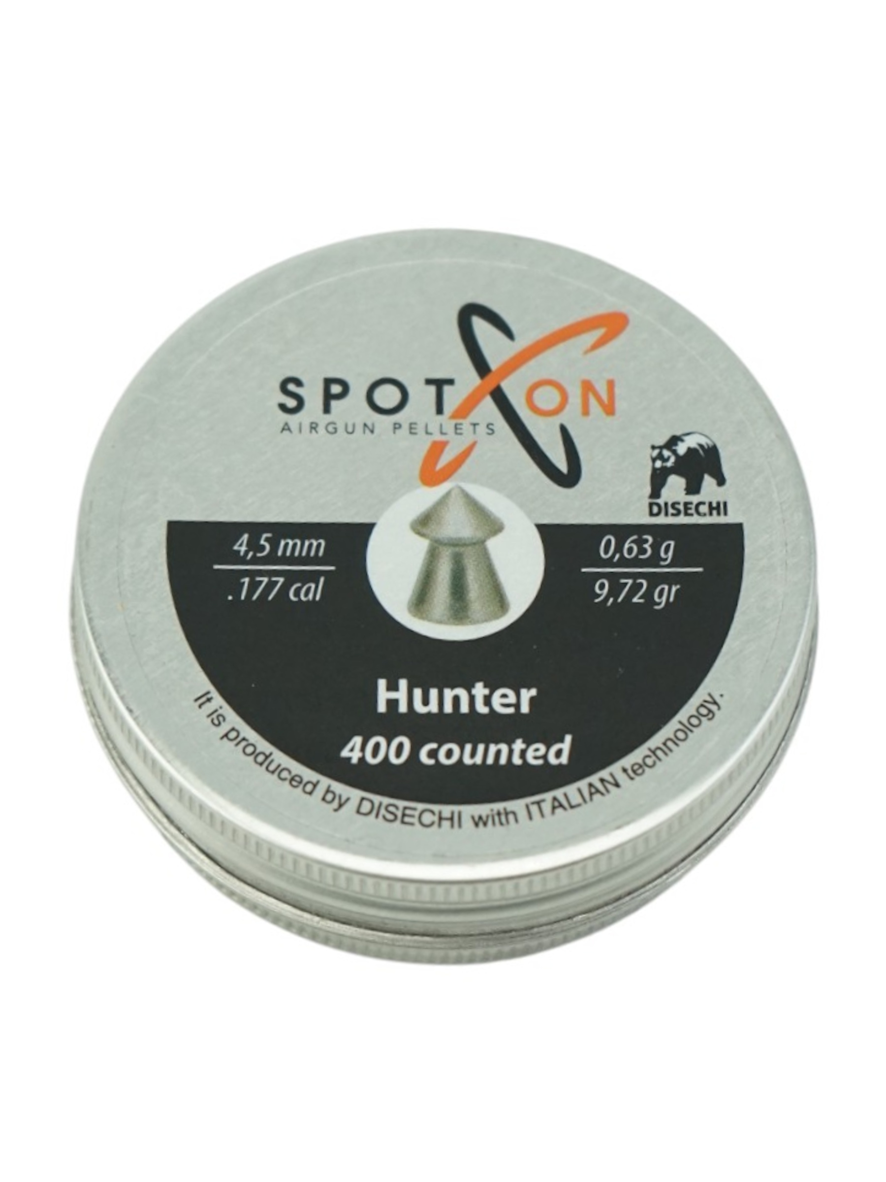 Пули пневматические SPOTON Hunter 4,5 мм, 0,63 г (400 штук)