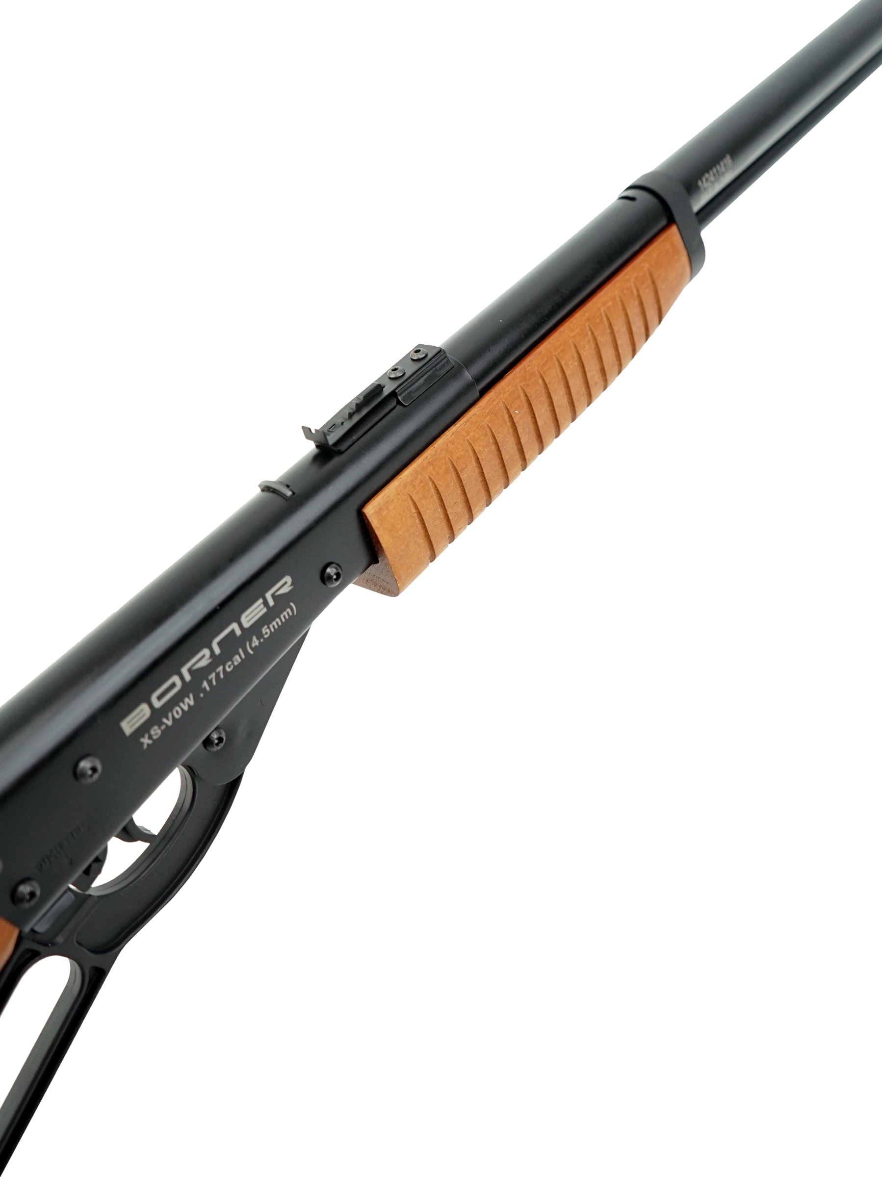 Винтовка пневматическая Borner Lever Action ( скоба Генри, дерево, XS-V0W02, 3 Дж ) 4.5 мм
