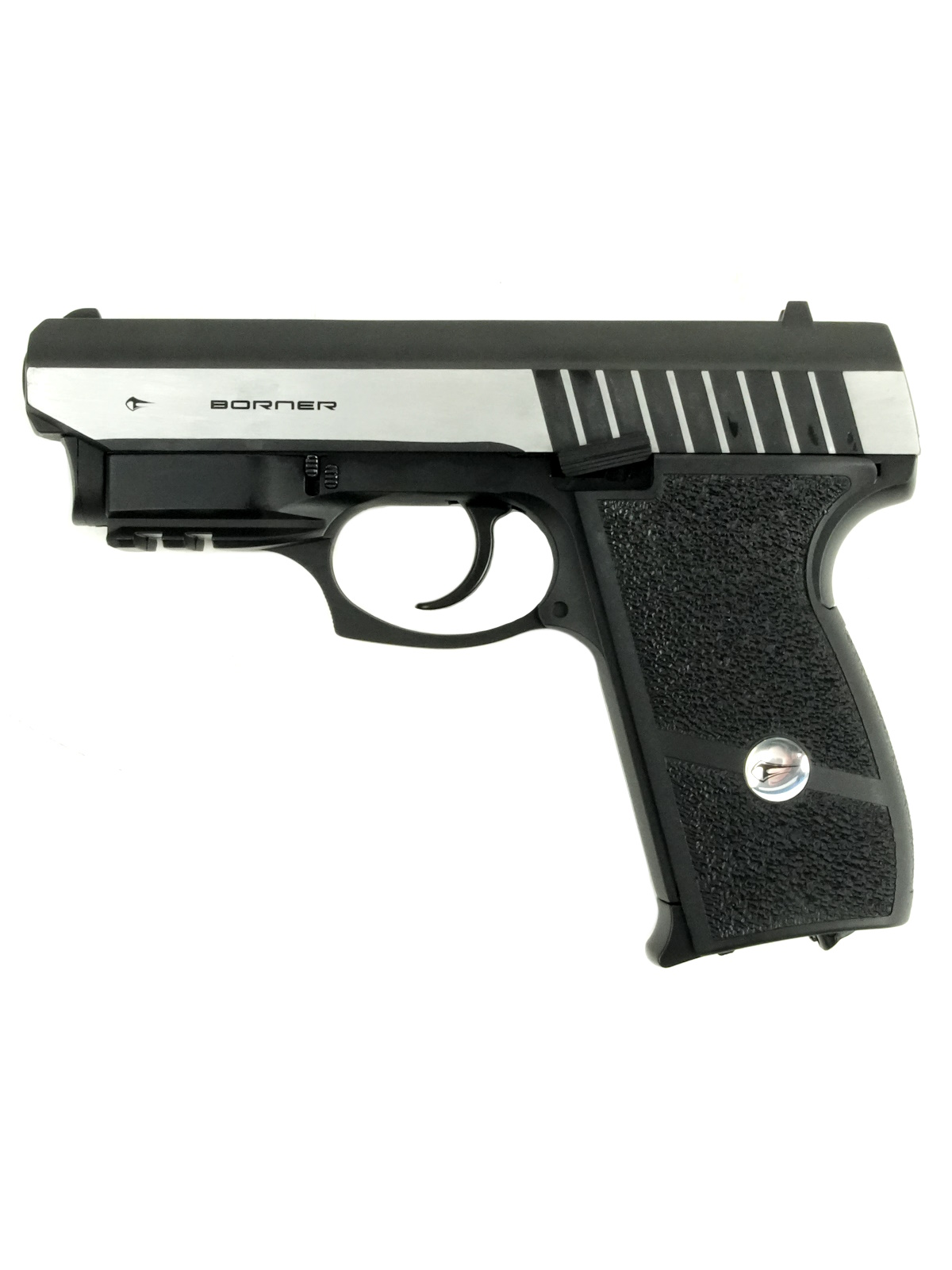 Пневматический пистолет Borner Panther 801 (SS P232L) с ЛЦУ (blowback) 4.5 мм