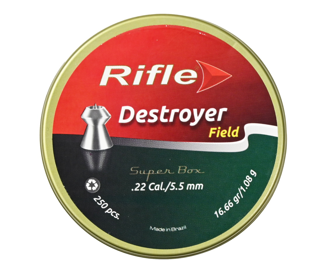 Пули пневматические Rifle Field Series Destroyer 5,5 мм, 1,08 г (250 штук)