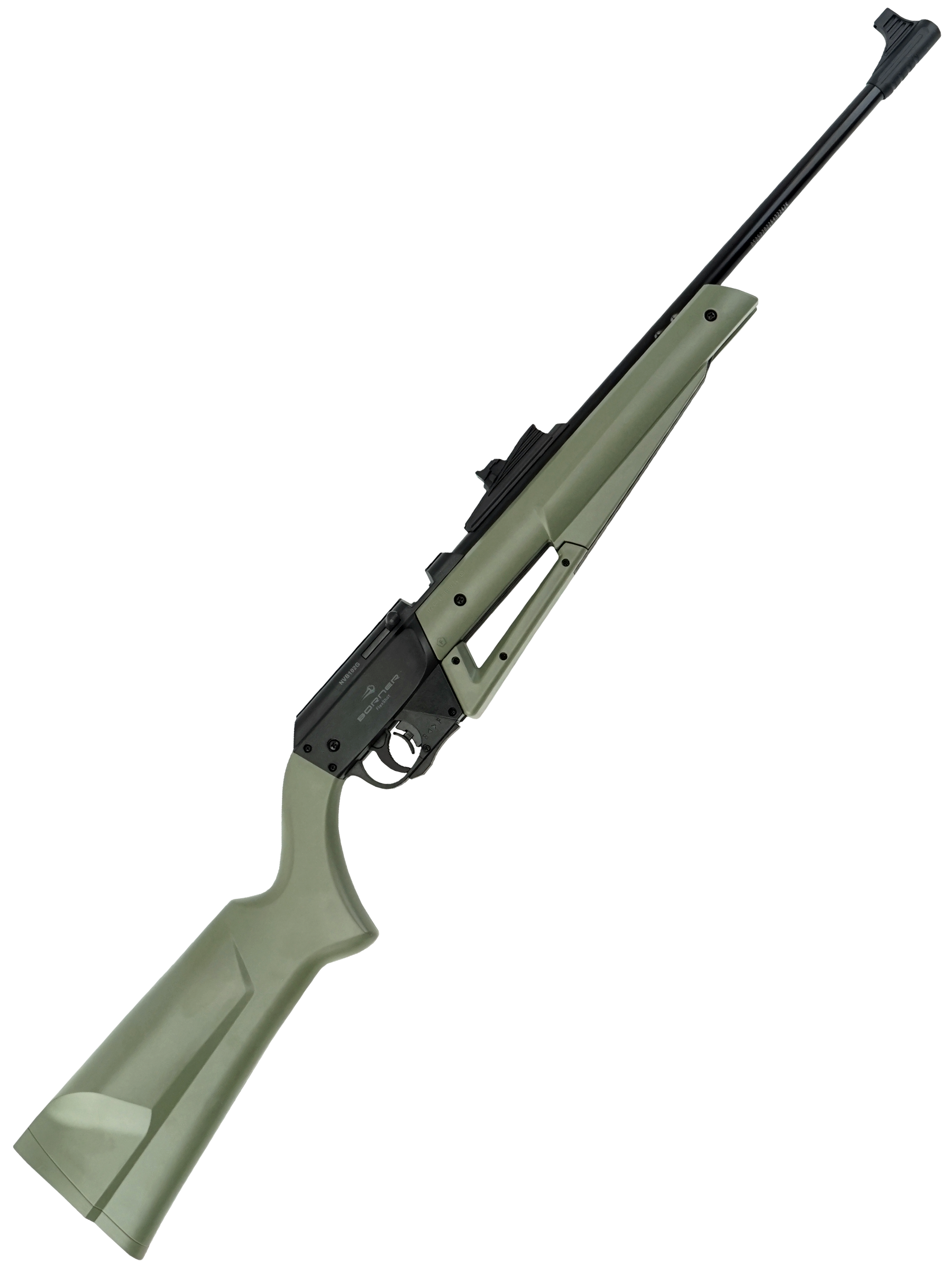 Пневматическая винтовка Borner Simple Strike Pump, Green (пластик, 3 Дж) 4,5 мм