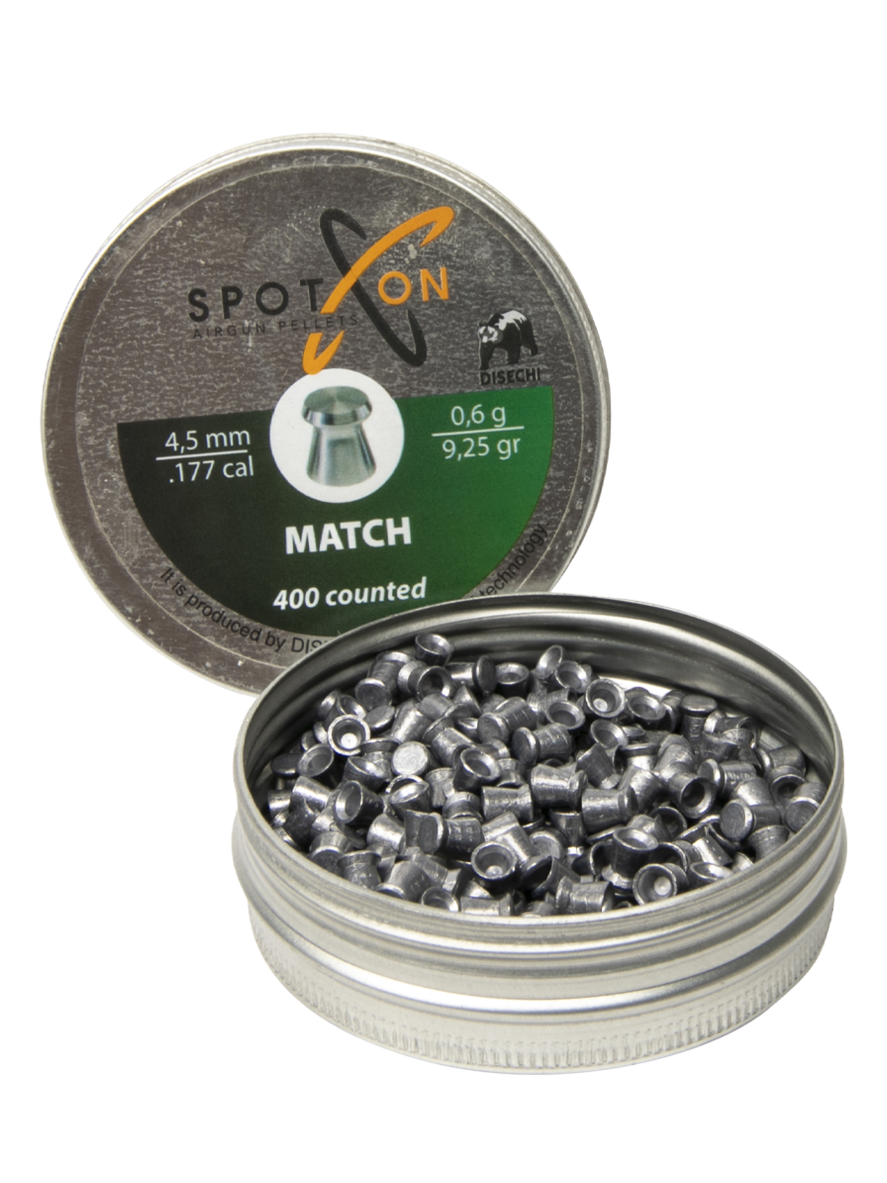 Пули пневматические SPOTON Match 4,5 мм, 0,60 г (400 штук)