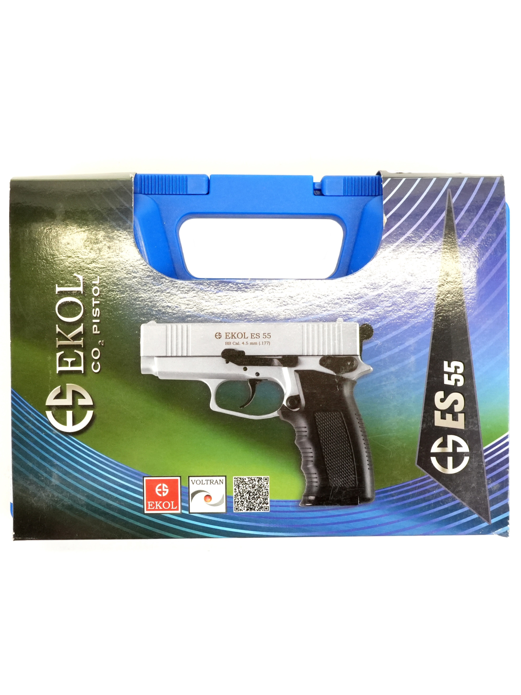 Пистолет пневм. EKOL ES 55 FUME, (никель) кал. 4,5 мм, 3 Дж
