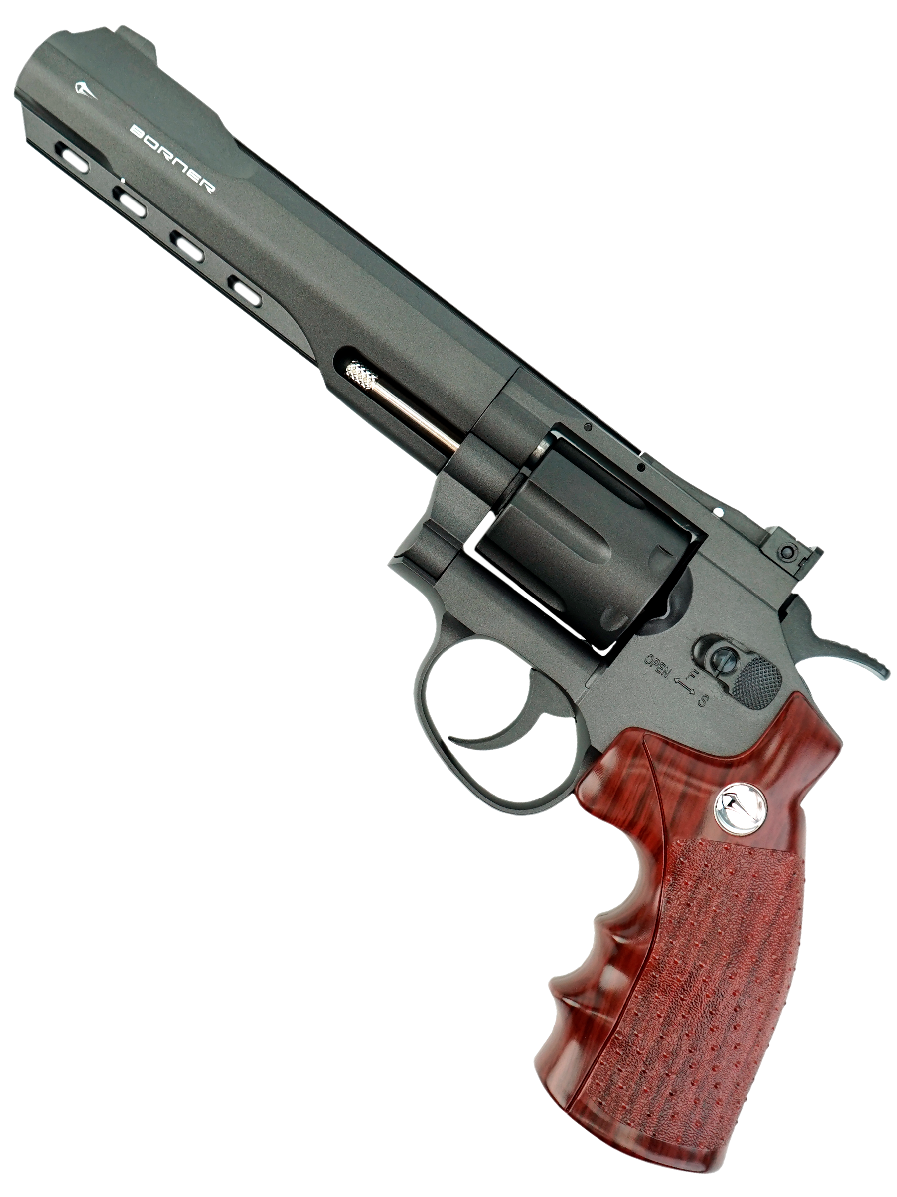 Револьвер пневматический BORNER Super Sport 702 (картриджи 6 шт.) 4.5 мм