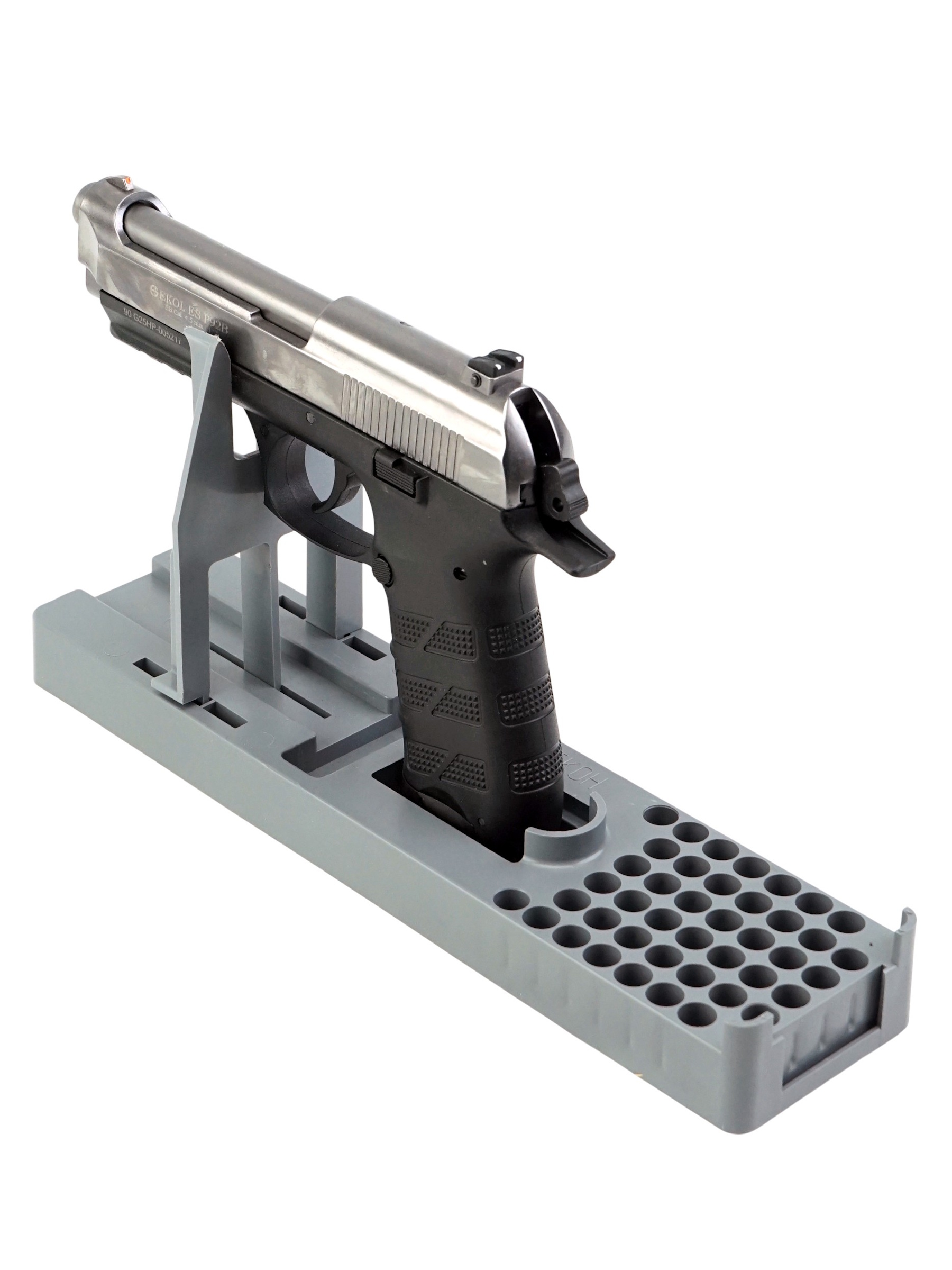 Пистолет пневм. EKOL ES P92 B FUME, (никель) (Blowback) кал. 4,5 мм, 3 Дж