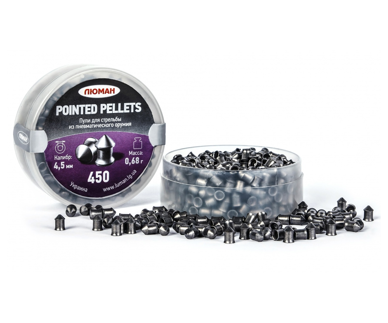 Пули пневматические «Люман» Pointed pellets 4,5 мм, 0,68 г (450 штук)