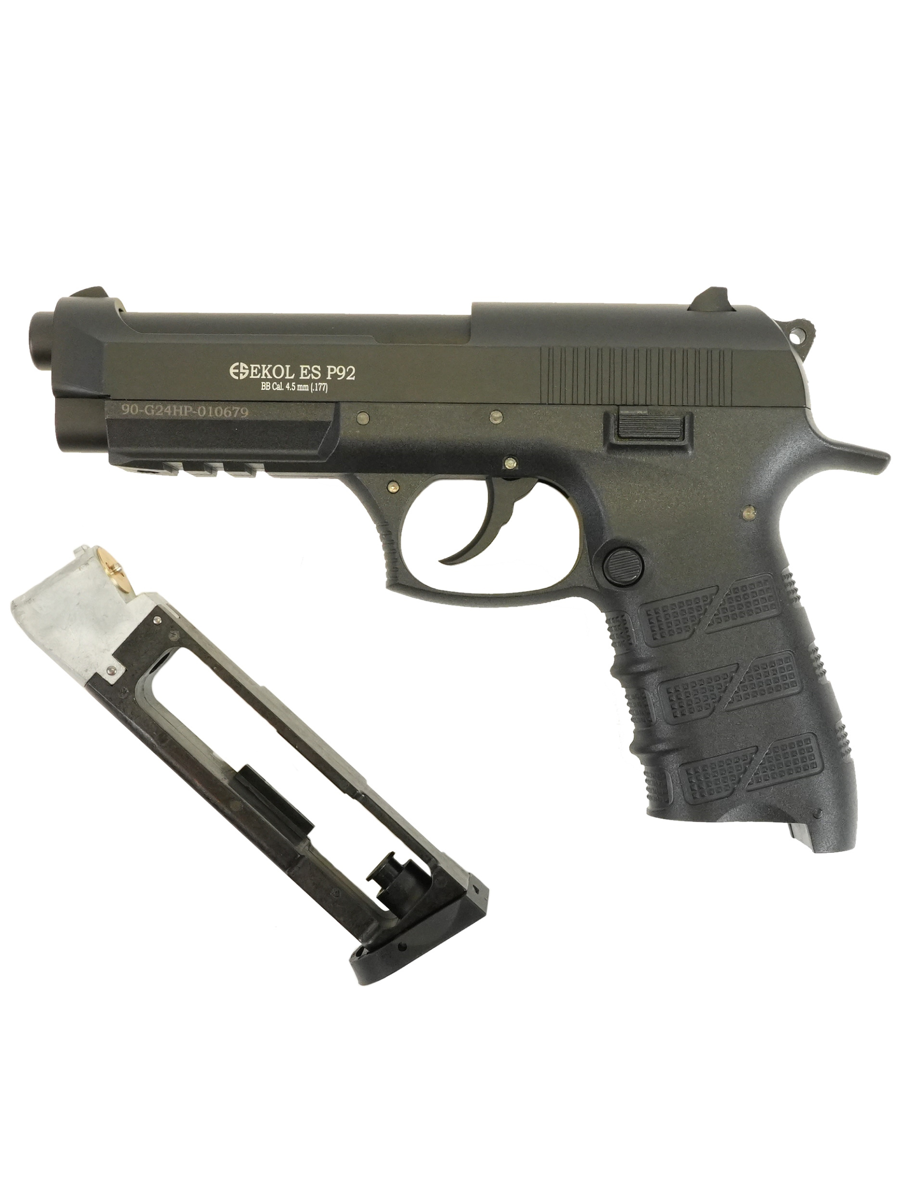 Пистолет пневм. EKOL ES P92 Black, (металл) кал. 4,5 мм, 3 Дж