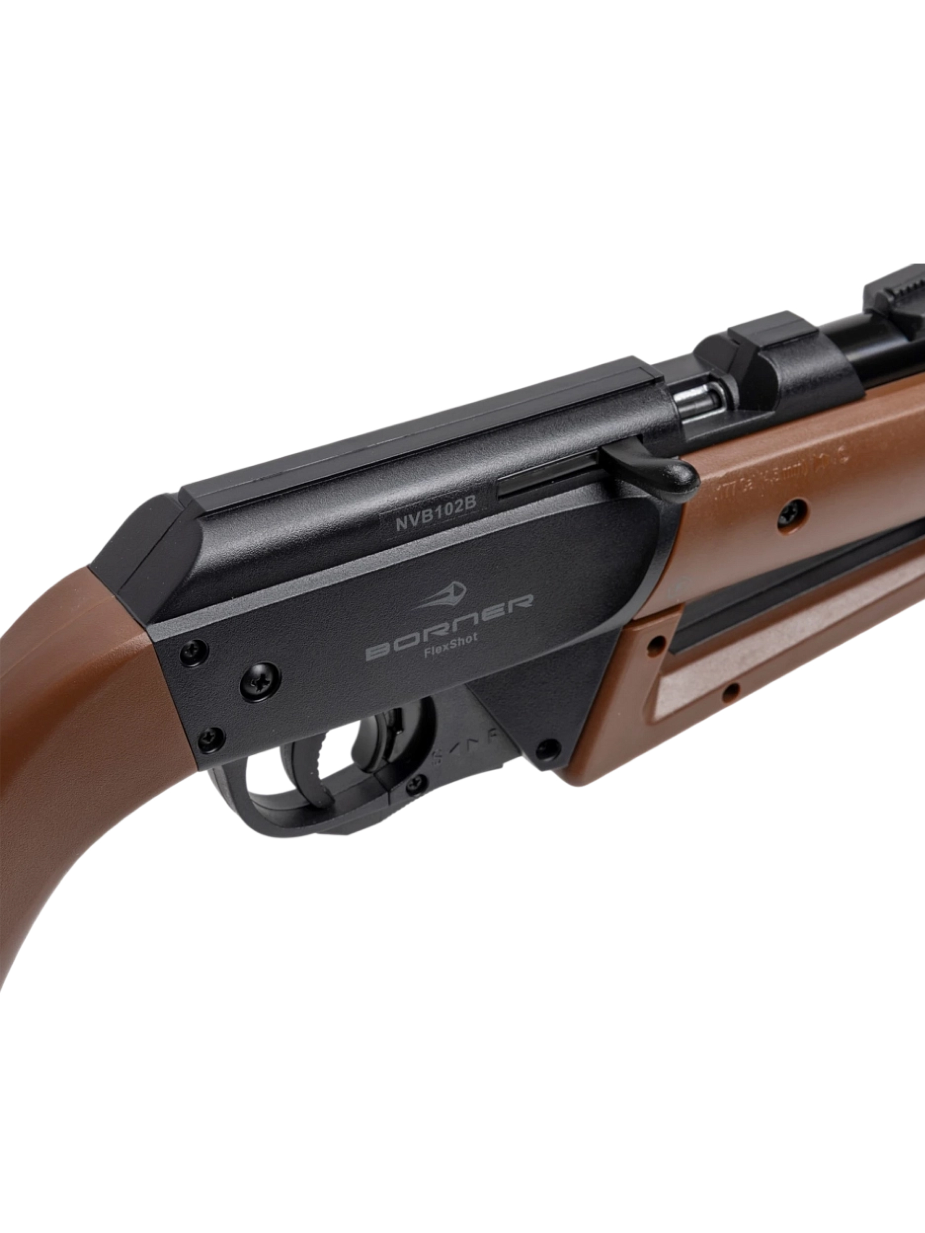 Пневматическая винтовка Borner Simple Strike Pump, Brown (пластик, 3 Дж) 4,5 мм