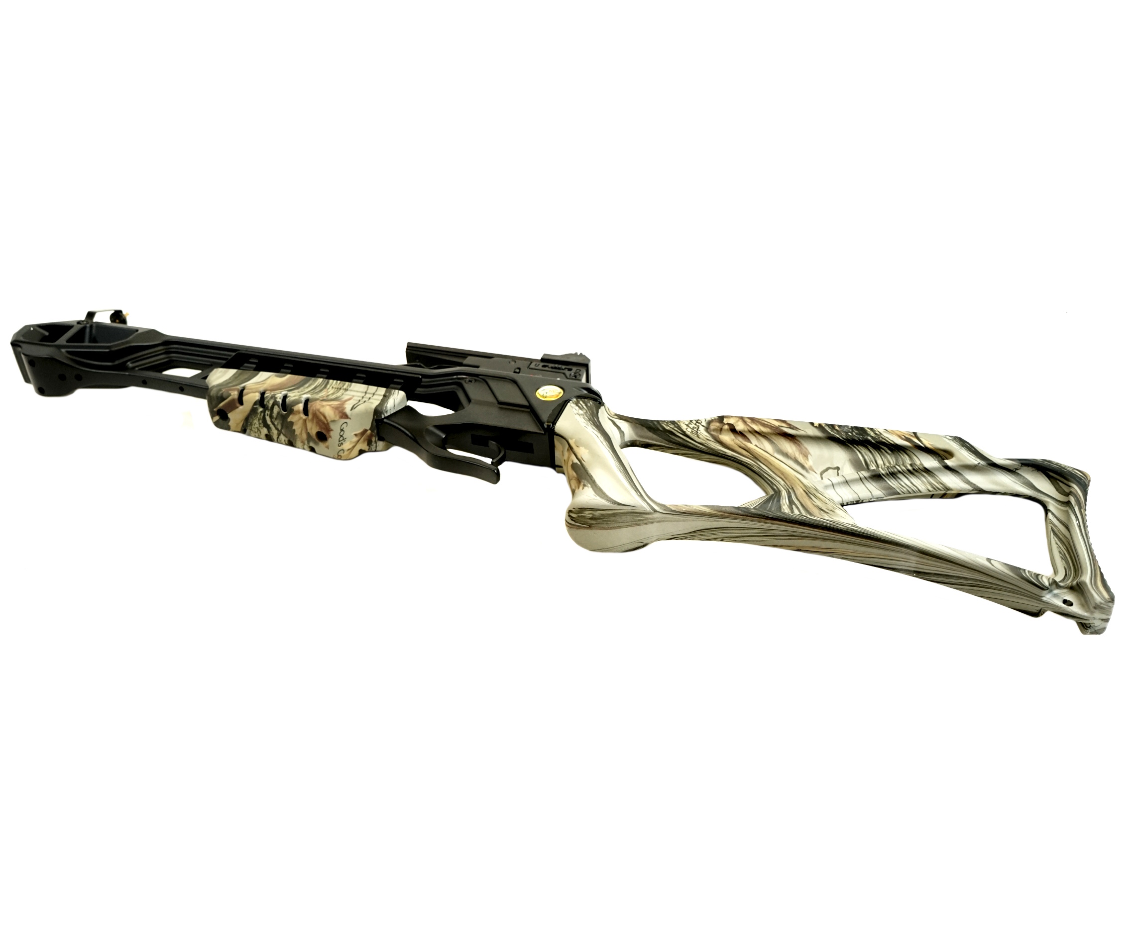 Рекурсивный арбалет Man Kung XB23 (камуфляж God Camo, 2 стрелы, воск, стрингер, натяжитель)