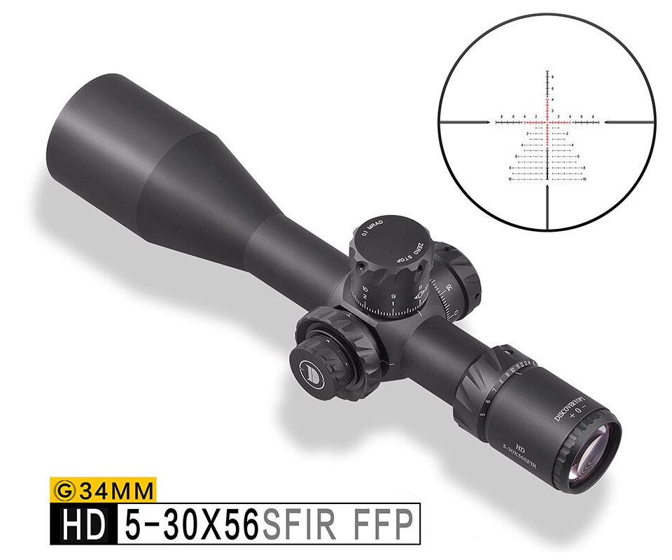 Оптический прицел Discovery HD-Gen2 5-30x56SFIR FFP, Zero Stop, 34 мм, на Weaverp