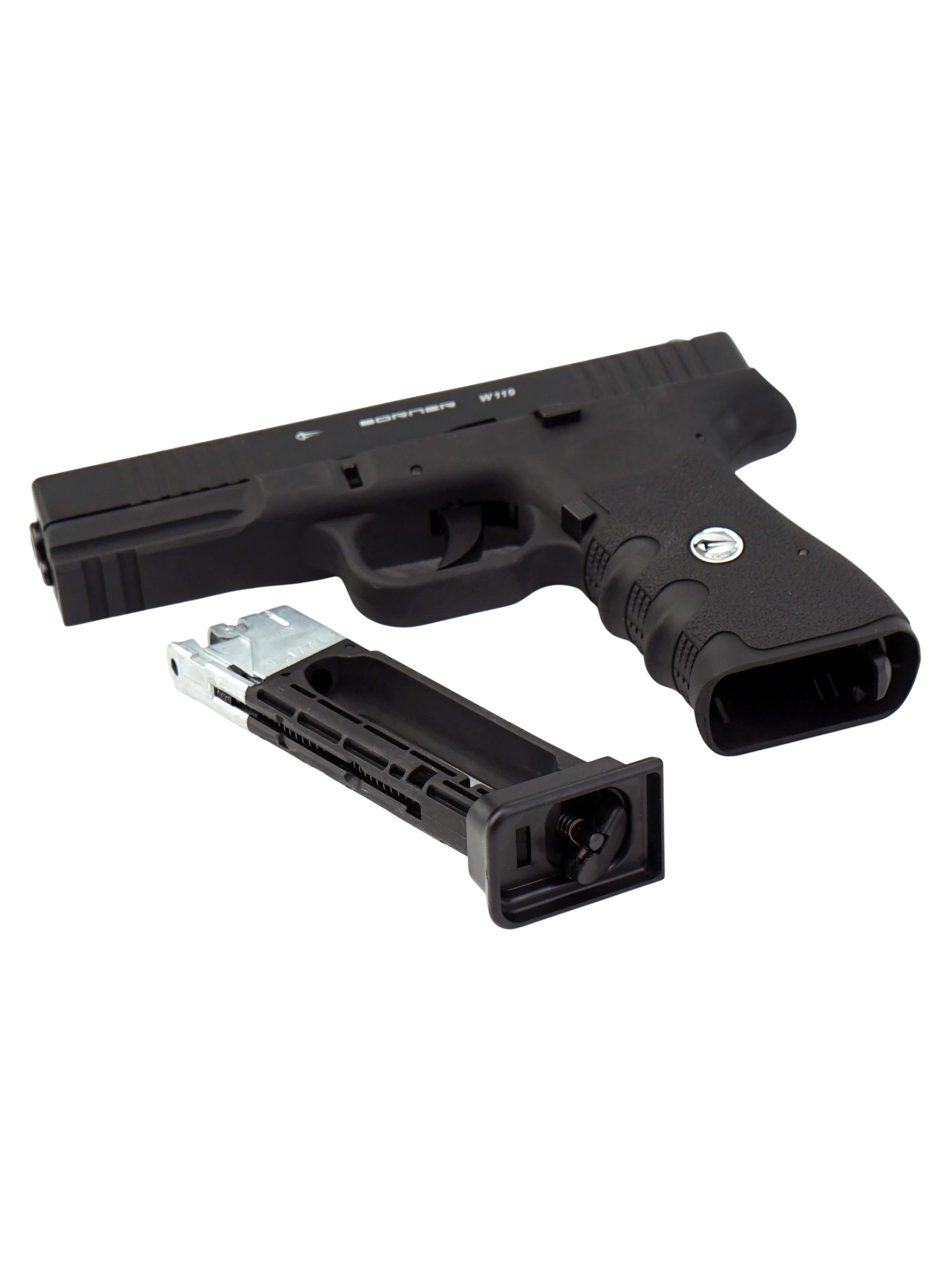Пистолет пневм. BORNER W119 (Glock 17), кал. 4,5 мм
