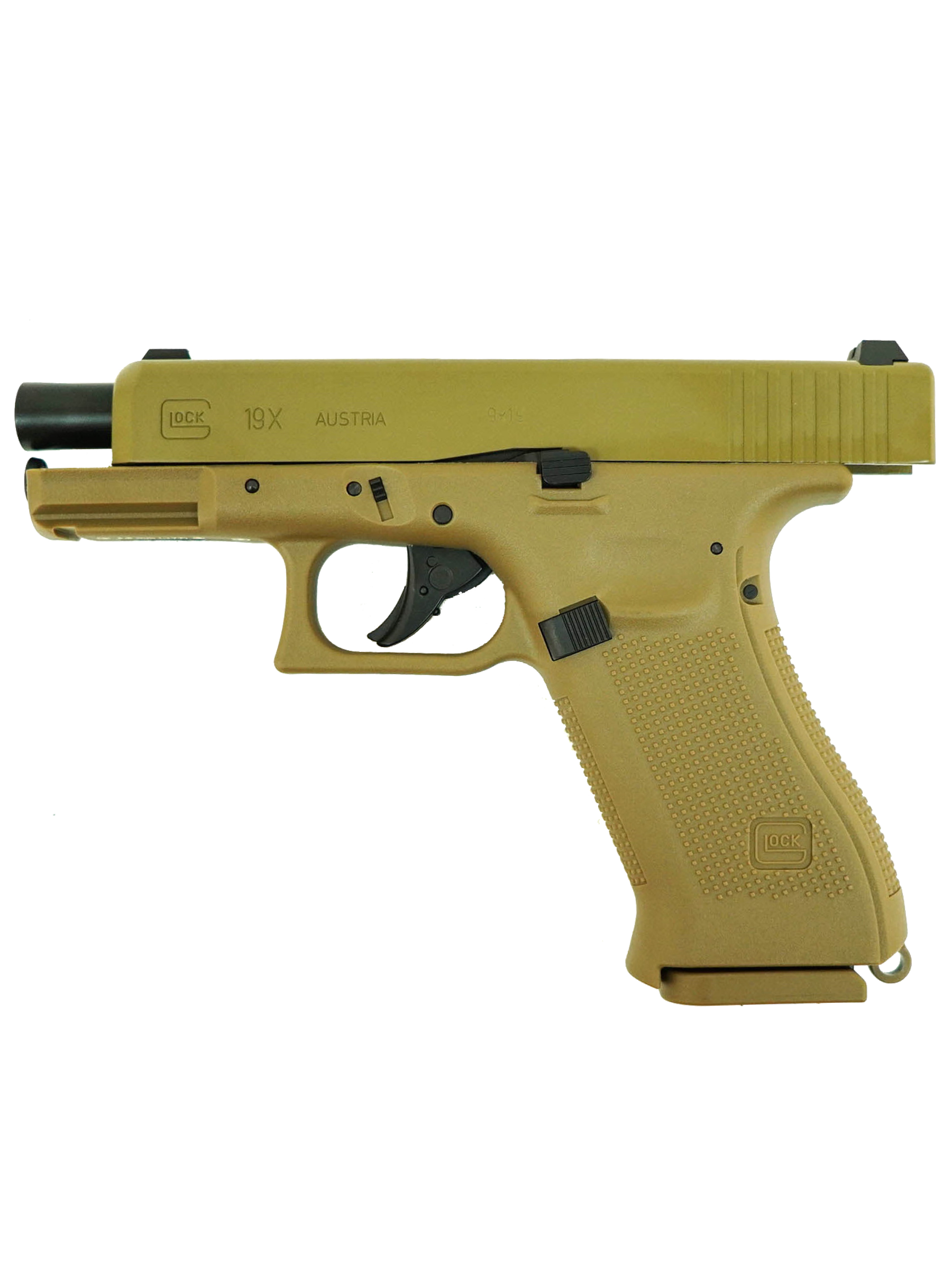 Пневматический пистолет Umarex Glock 19X Tan (Blowback) кал.4,5мм (метал, цвет песок, BB)