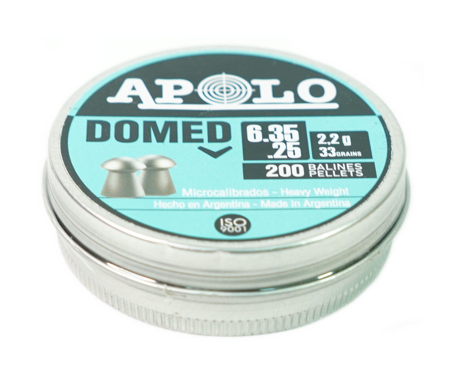 Пули пневматические Apolo Domed 6,35 мм, 2,2 г (200 штук)