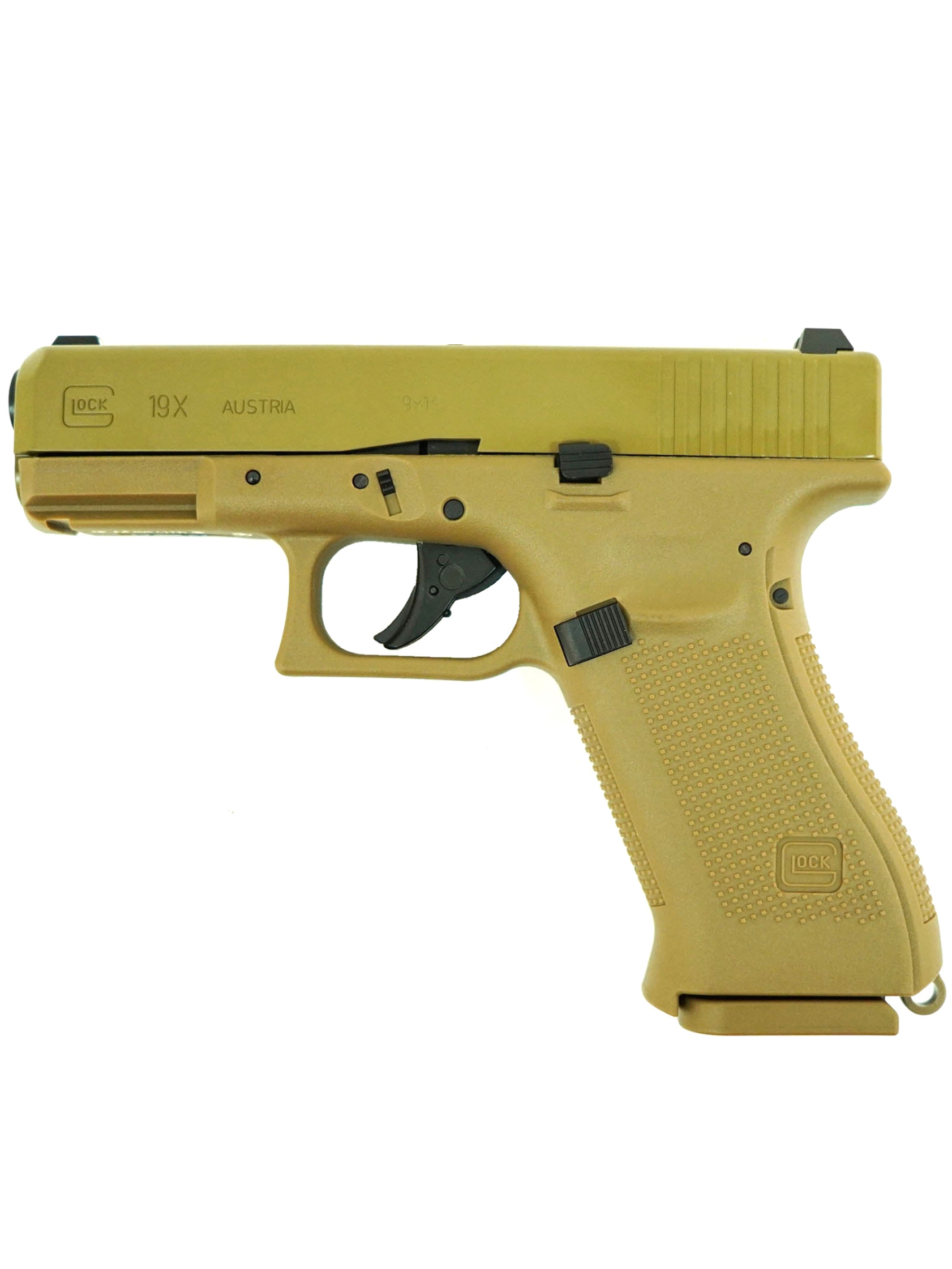 Пневматический пистолет Umarex Glock 19X Tan (Blowback) кал.4,5мм (метал, цвет песок, BB)