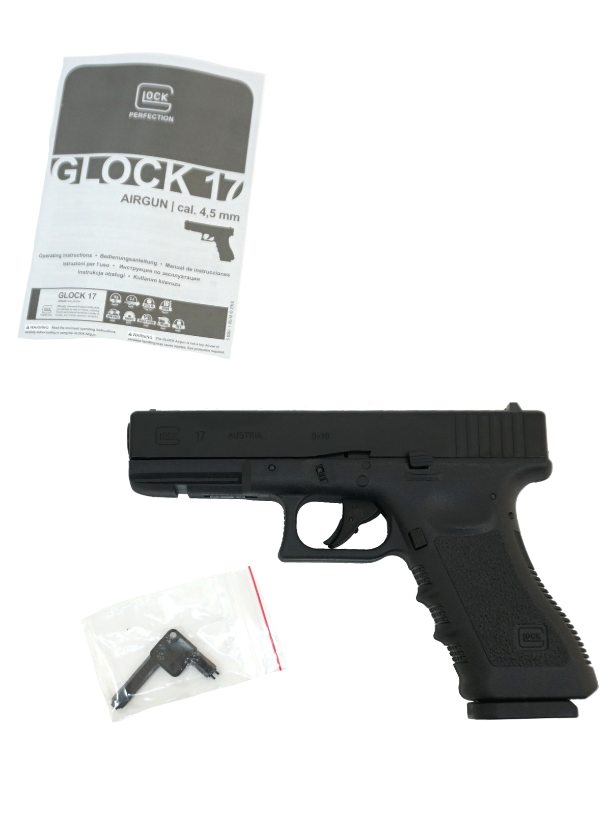 Пистолет пневм. Umarex Glock 17 кал.4,5мм (метал, blowback)
