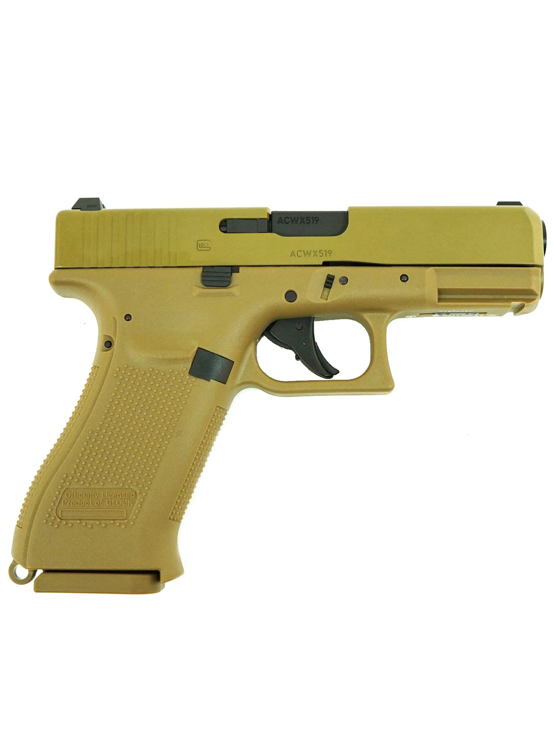 Пневматический пистолет Umarex Glock 19X Tan (Blowback) кал.4,5мм (метал, цвет песок, BB)