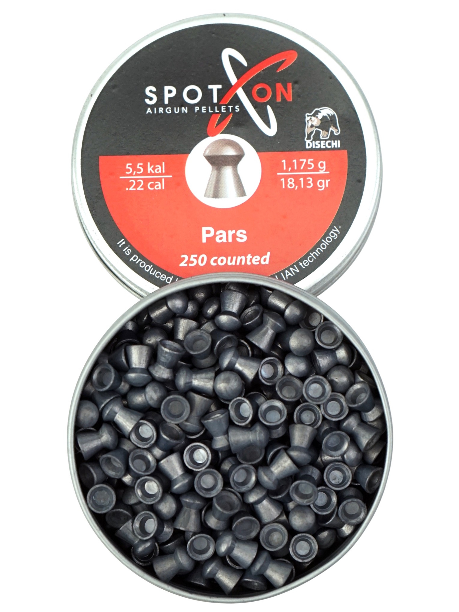 Пули пневматические Spoton Pars 5,5 мм, 1,175 г (250 штук)