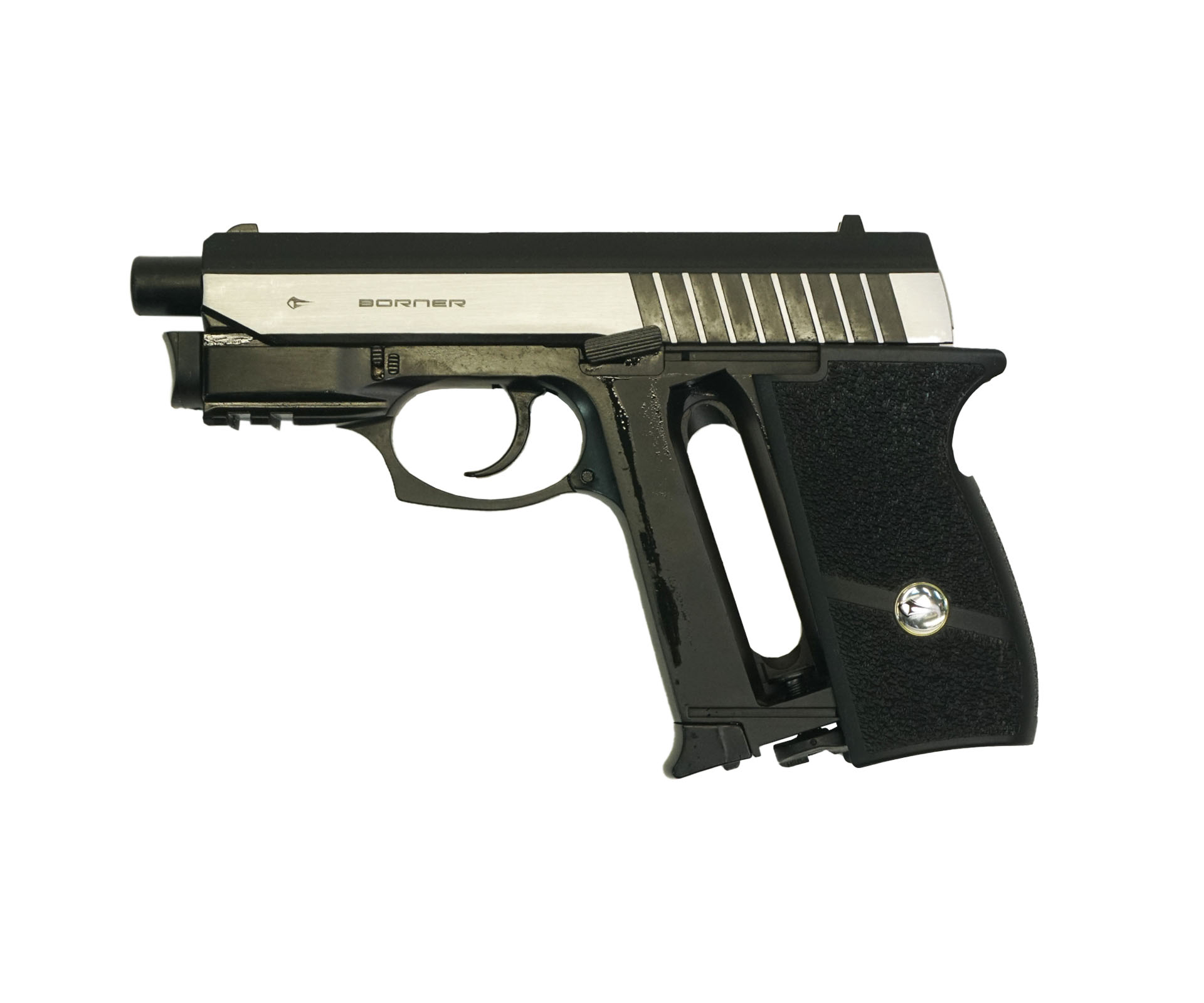 Пневматический пистолет Borner Panther 801 (SS P232L) с ЛЦУ (blowback) 4.5 мм