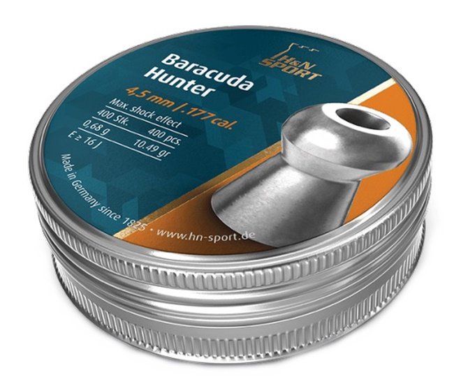 Пули пневматические H&N Baracuda Hunter 4,5 мм, 0,68 г (400 штук)
