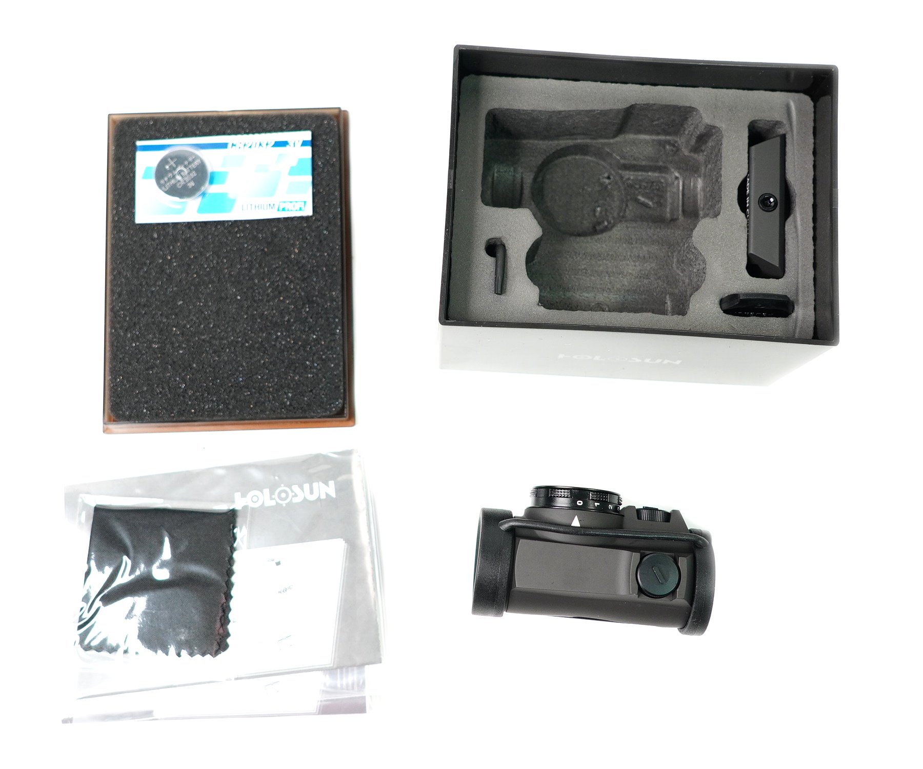 Коллиматорный прицел Holosun Micro HS403R, 2 MOA, на Weaver