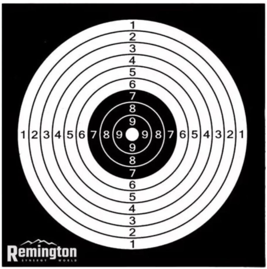 Мишень бумажная Remington черно-белая 1 шт.