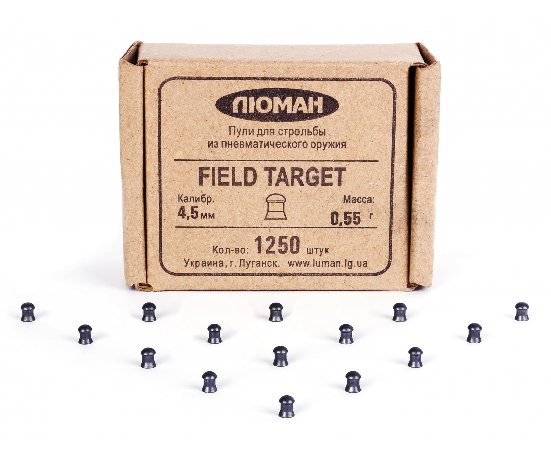 Пули пневматические «Люман» Field Target 4,5 мм, 0,55 г (1250 штук)