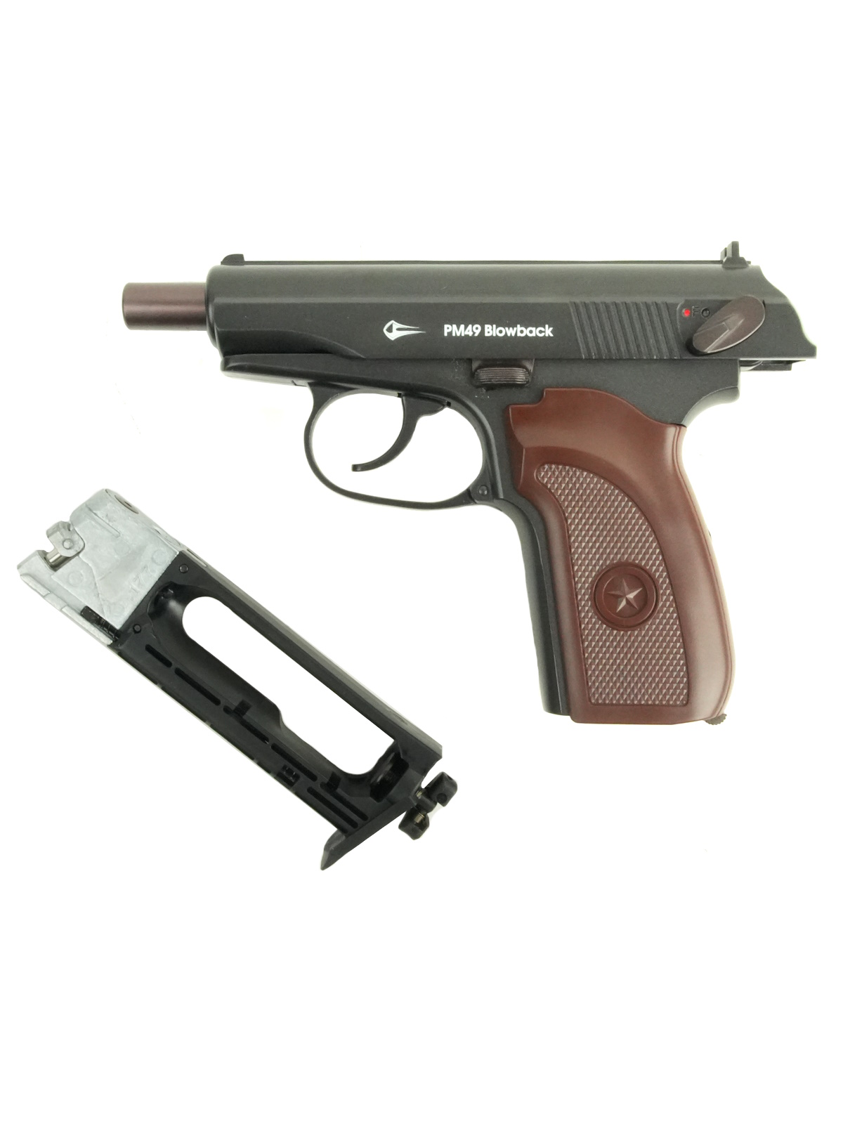 Пистолет пневм. BORNER PM49 (Blowback), кал. 4,5 мм