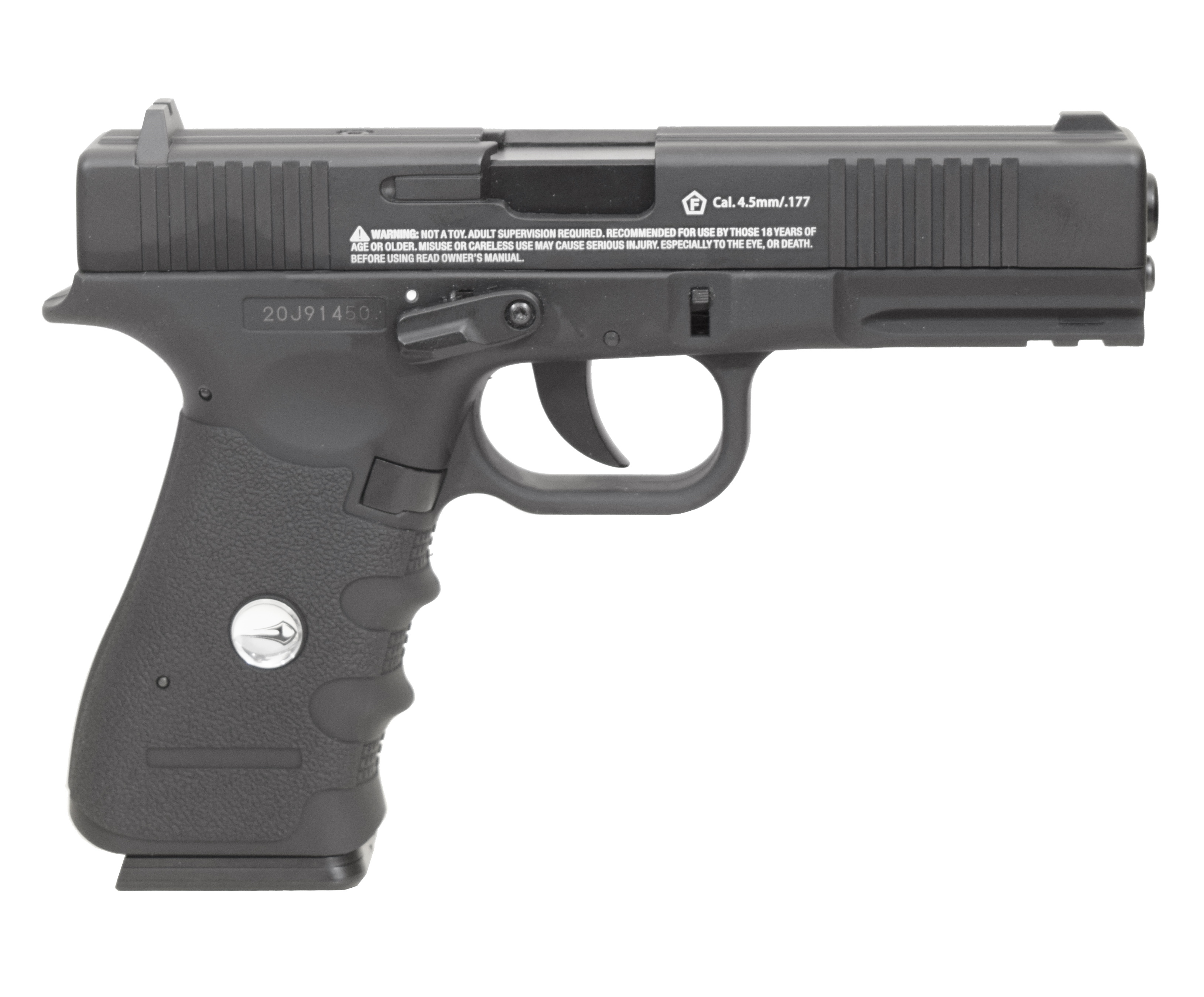 Пистолет пневм. BORNER W119 (Glock 17), кал. 4,5 мм