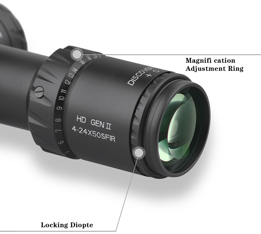 Оптический прицел Discovery HD-Gen2 4-24x50SFIR FFP, Zero Stop, 34 мм, на Weaver
