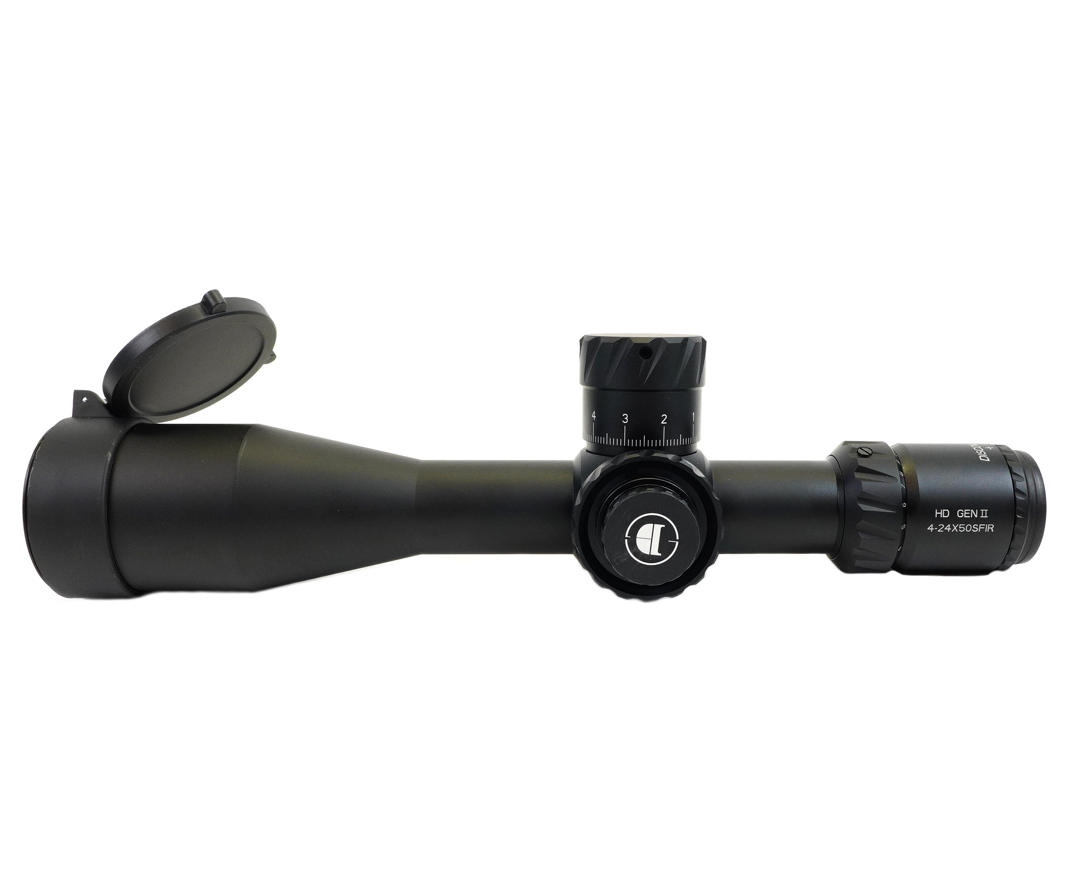 Оптический прицел Discovery HD-Gen2 4-24x50SFIR FFP, Zero Stop, 34 мм, на Weaver